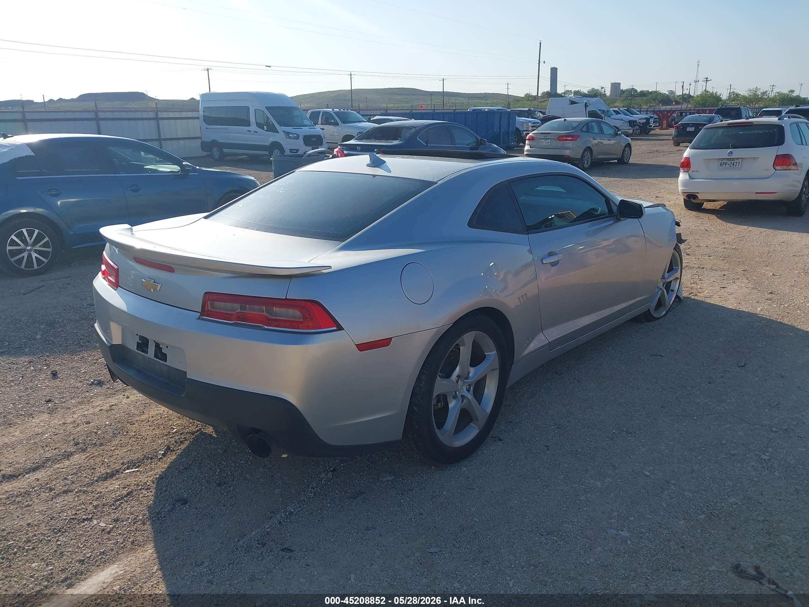 2015 Chevrolet Camaro 1lt Silver vin: 2G1FD1E37F9272625