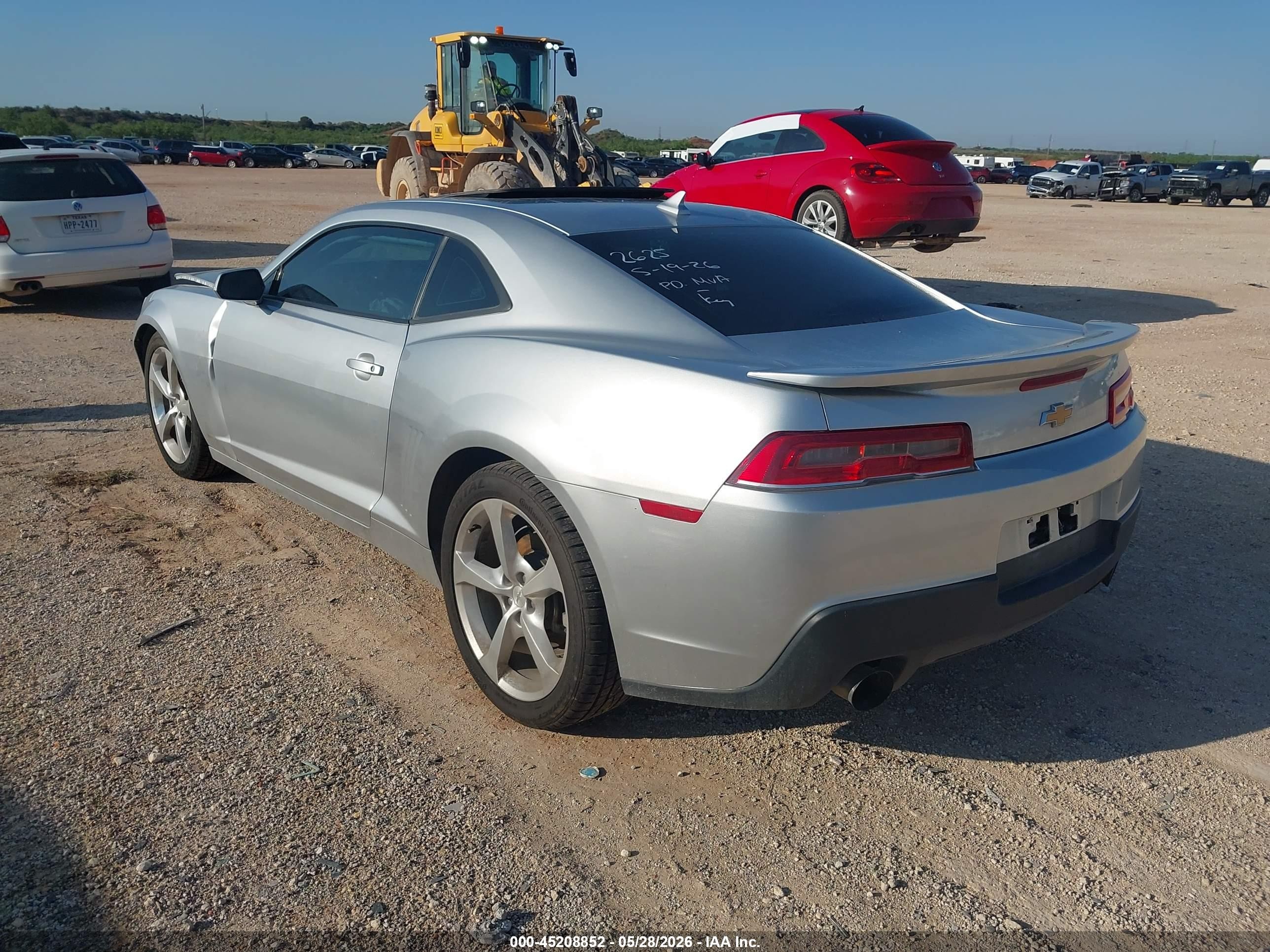 2015 Chevrolet Camaro 1lt Silver vin: 2G1FD1E37F9272625