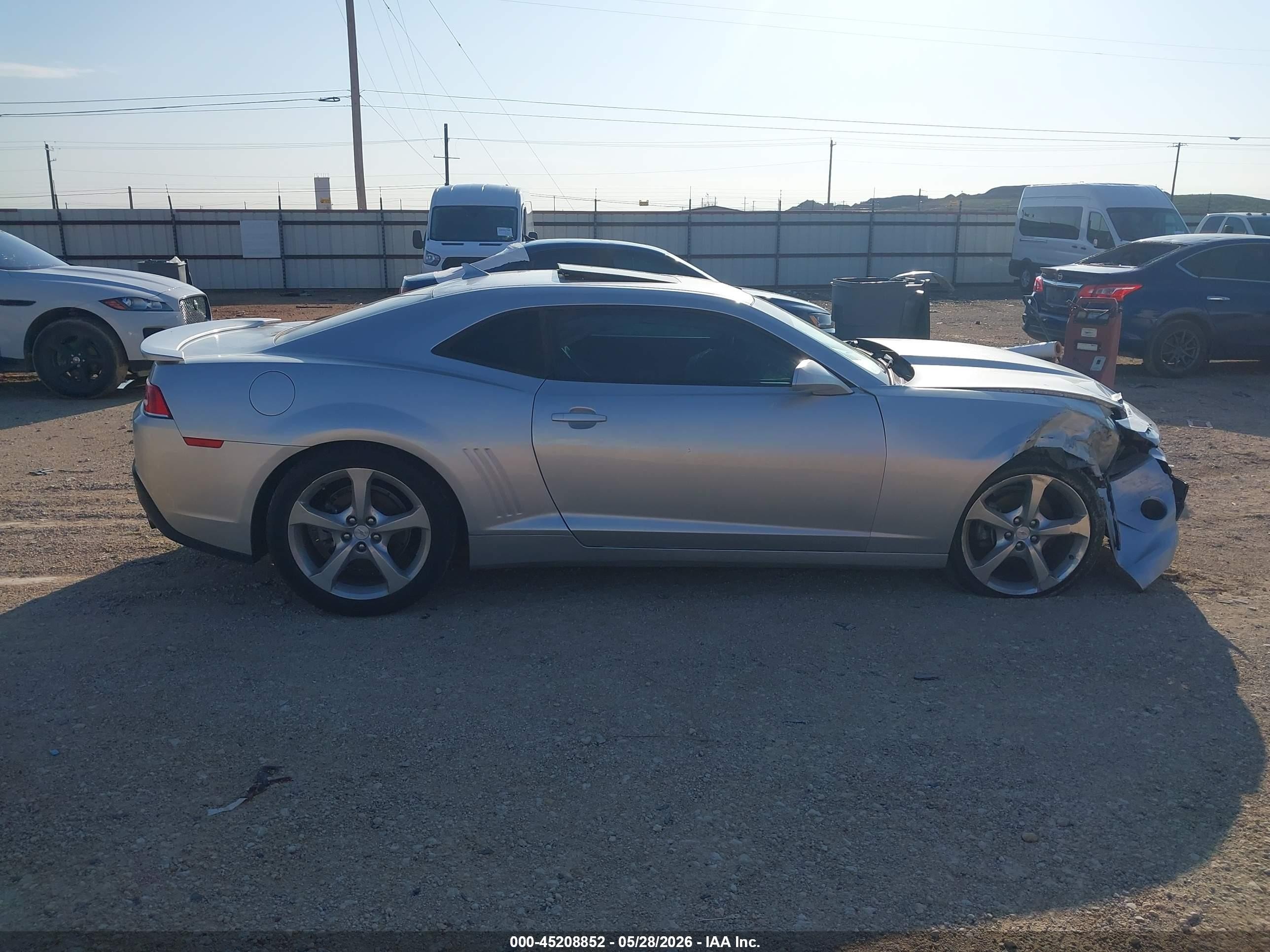 2015 Chevrolet Camaro 1lt Silver vin: 2G1FD1E37F9272625
