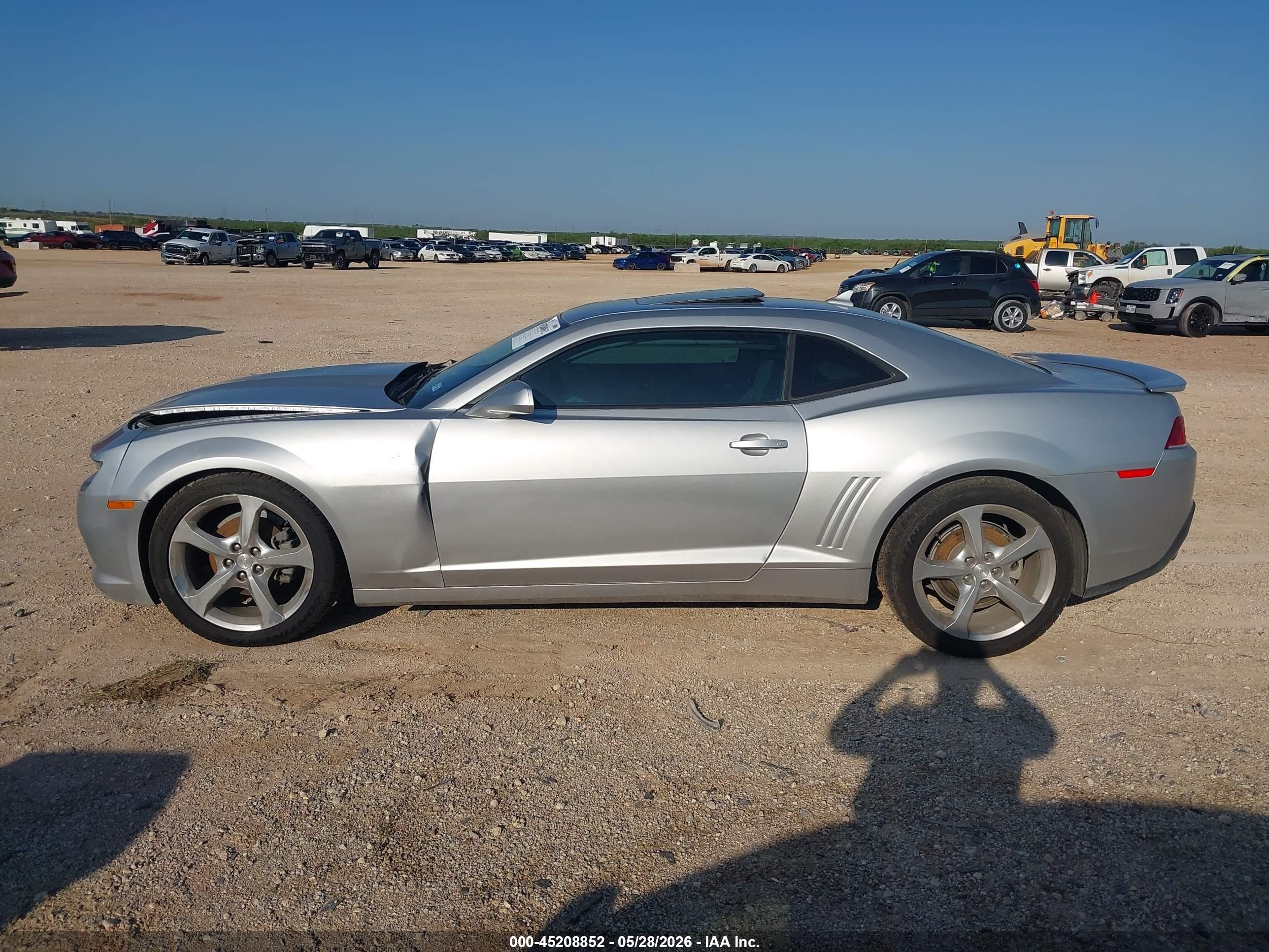 2015 Chevrolet Camaro 1lt Silver vin: 2G1FD1E37F9272625