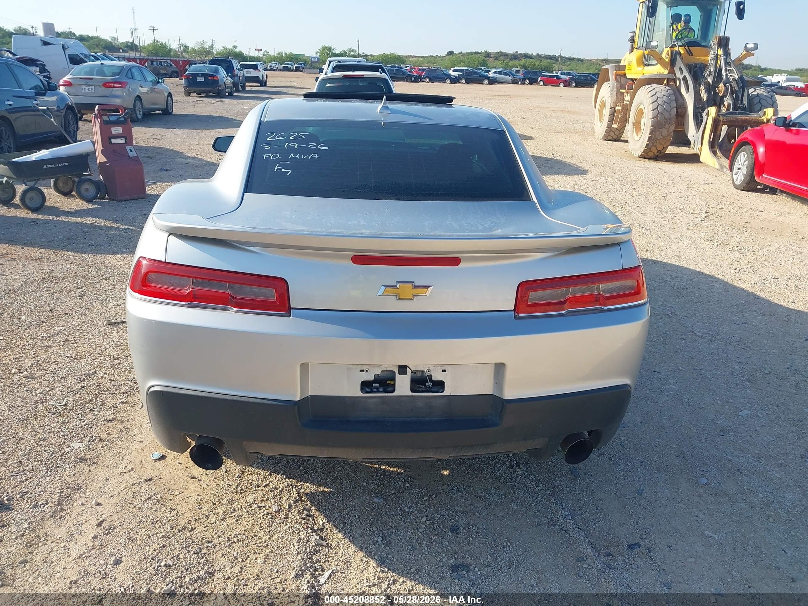 2015 Chevrolet Camaro 1lt Silver vin: 2G1FD1E37F9272625