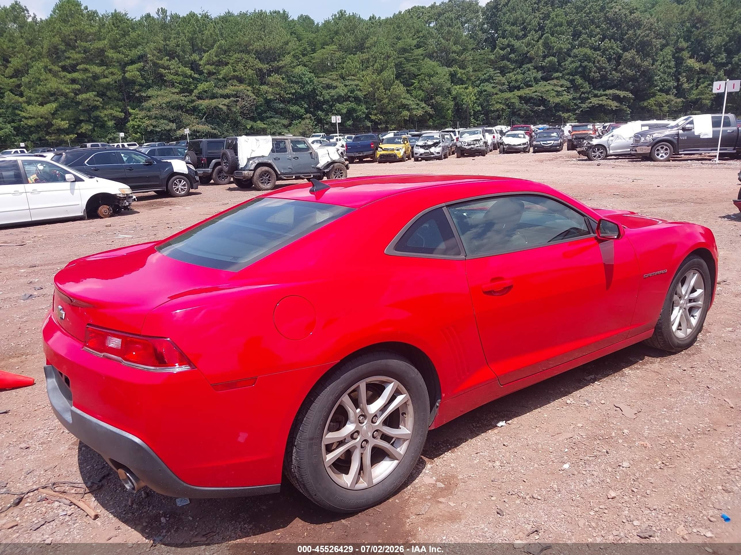 2015 Chevrolet Camaro 1lt Красный vin: 2G1FD1E38F9168533