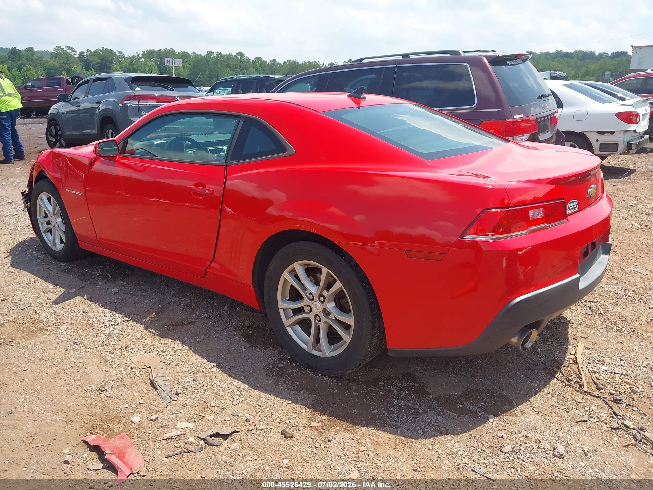 2015 Chevrolet Camaro 1lt Красный vin: 2G1FD1E38F9168533