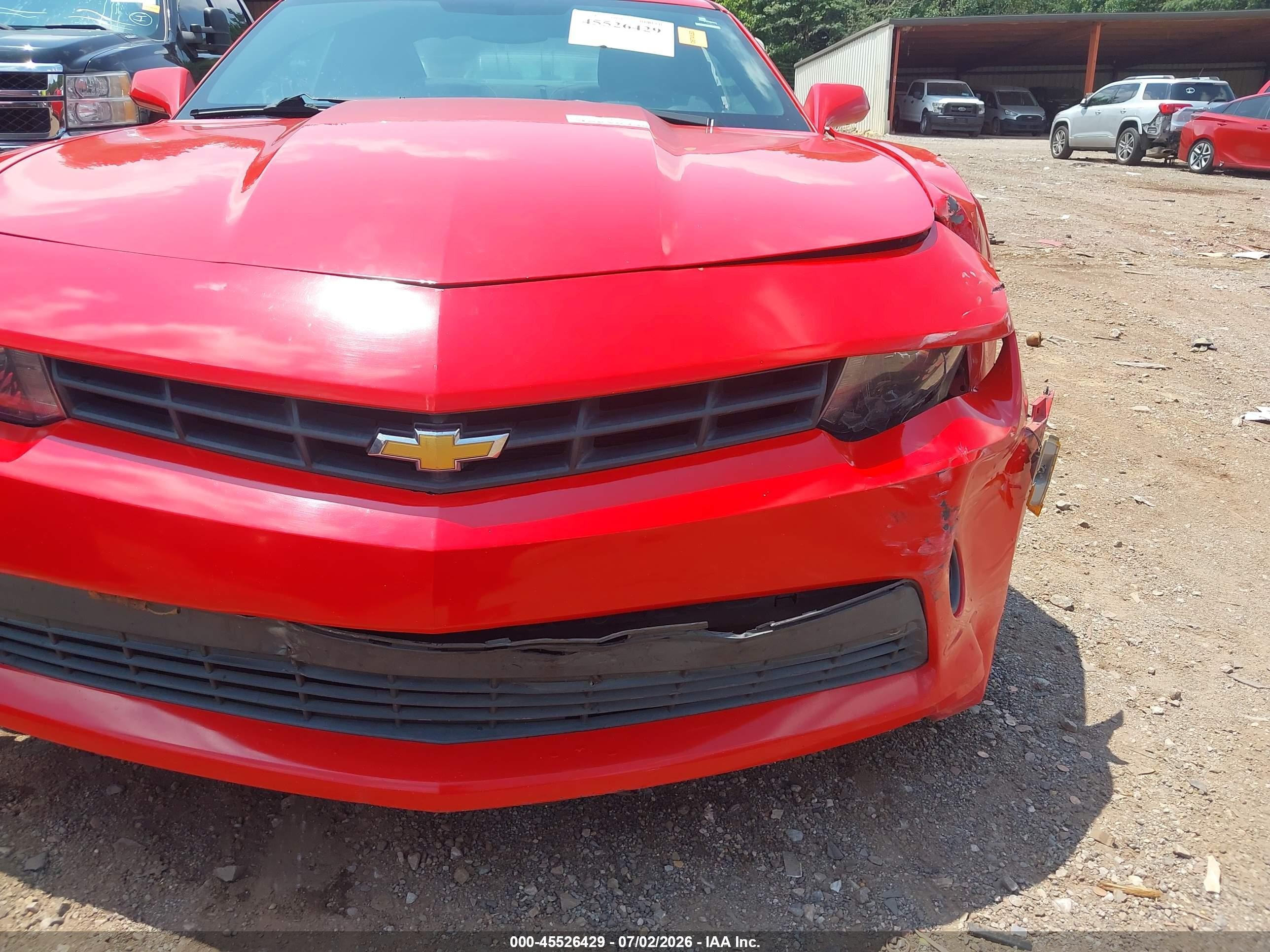 2015 Chevrolet Camaro 1lt Красный vin: 2G1FD1E38F9168533