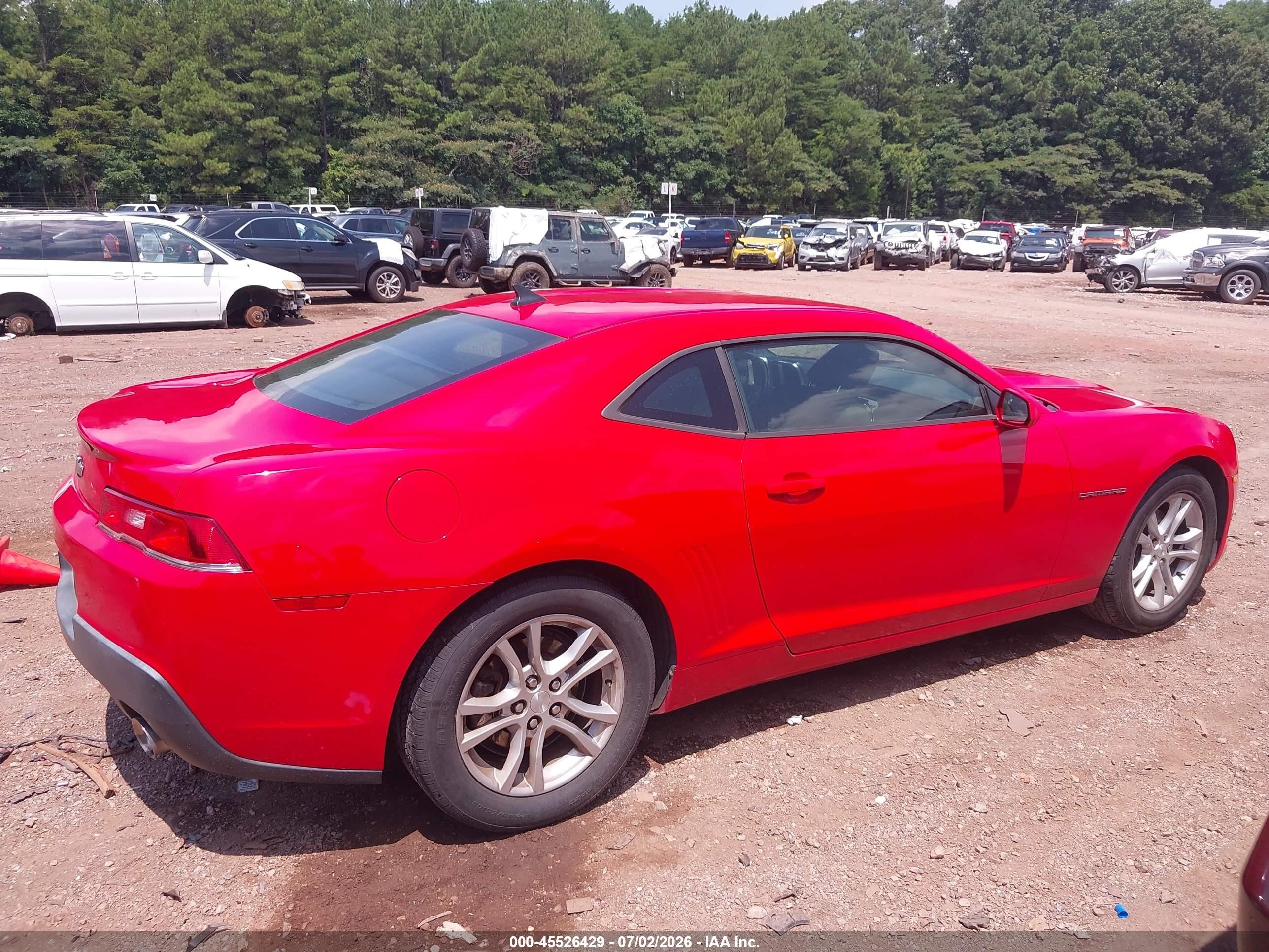 2015 Chevrolet Camaro 1lt Красный vin: 2G1FD1E38F9168533