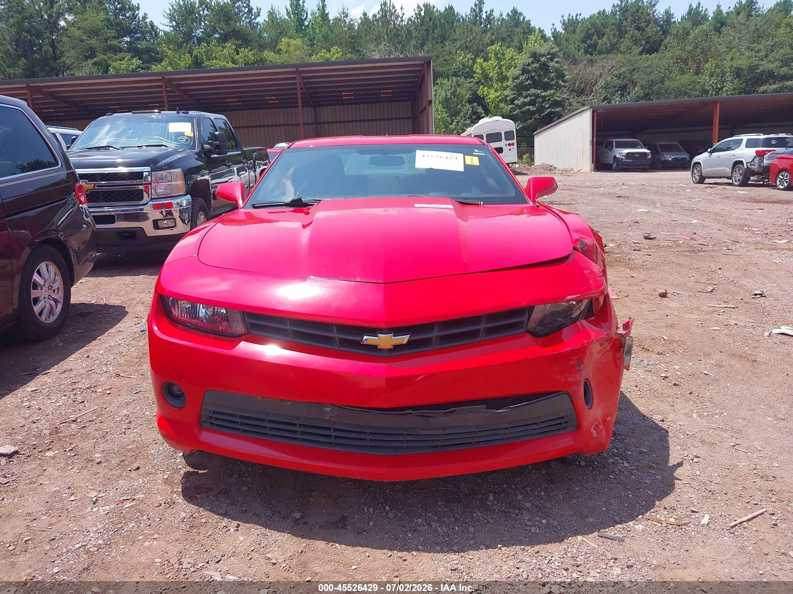 2015 Chevrolet Camaro 1lt Красный vin: 2G1FD1E38F9168533