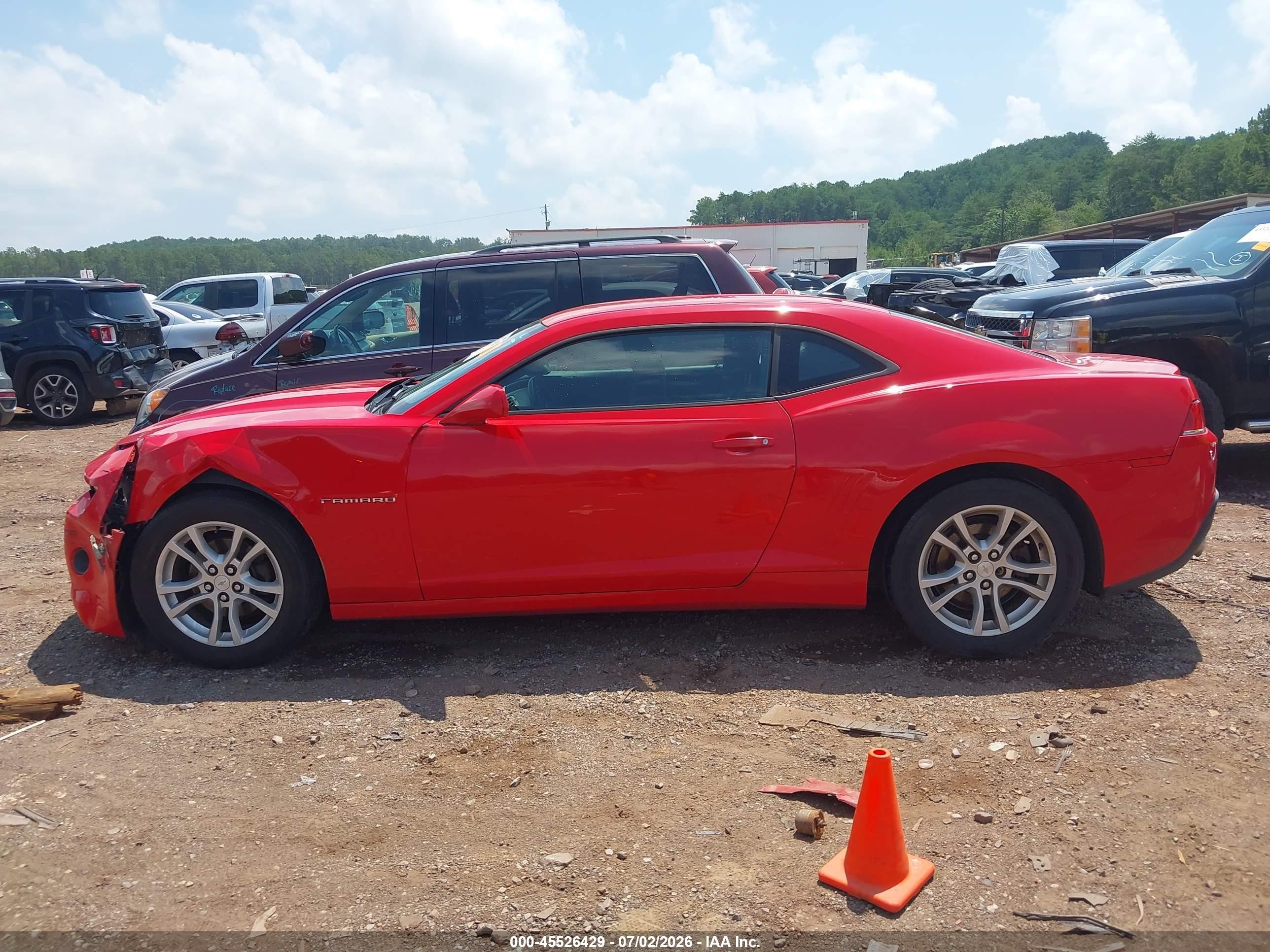 2015 Chevrolet Camaro 1lt Красный vin: 2G1FD1E38F9168533