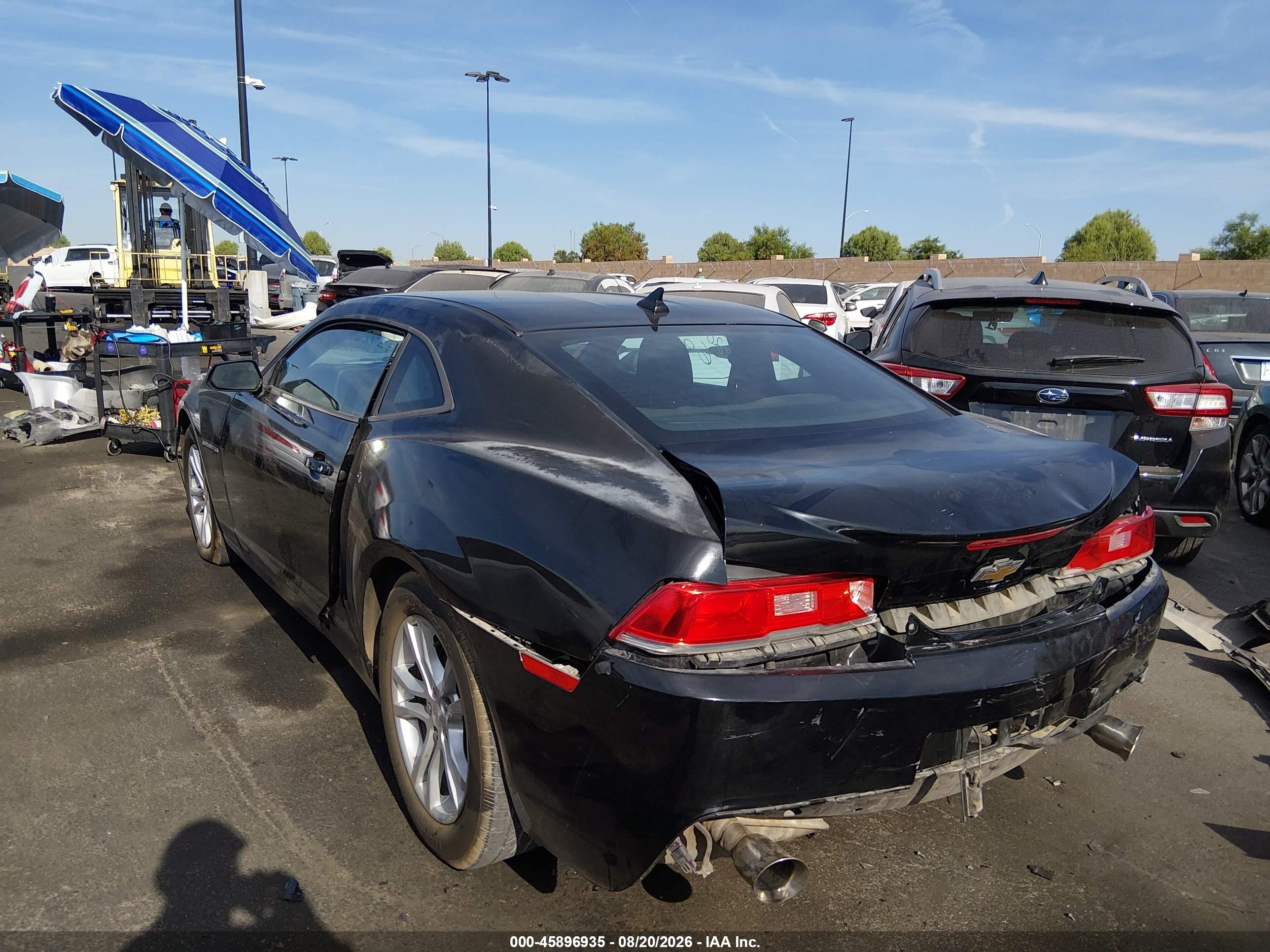 2015 Chevrolet Camaro 1lt Black vin: 2G1FD1E38F9228181