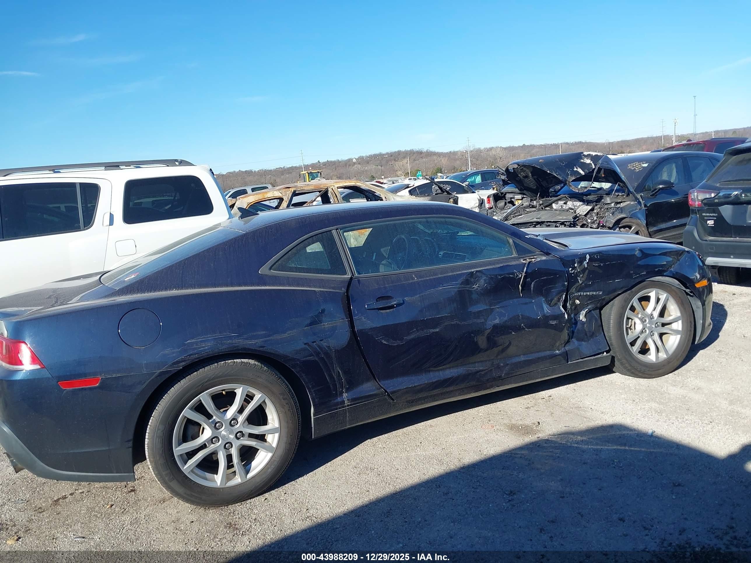 2015 Chevrolet Camaro 1lt Black vin: 2G1FD1E38F9228276