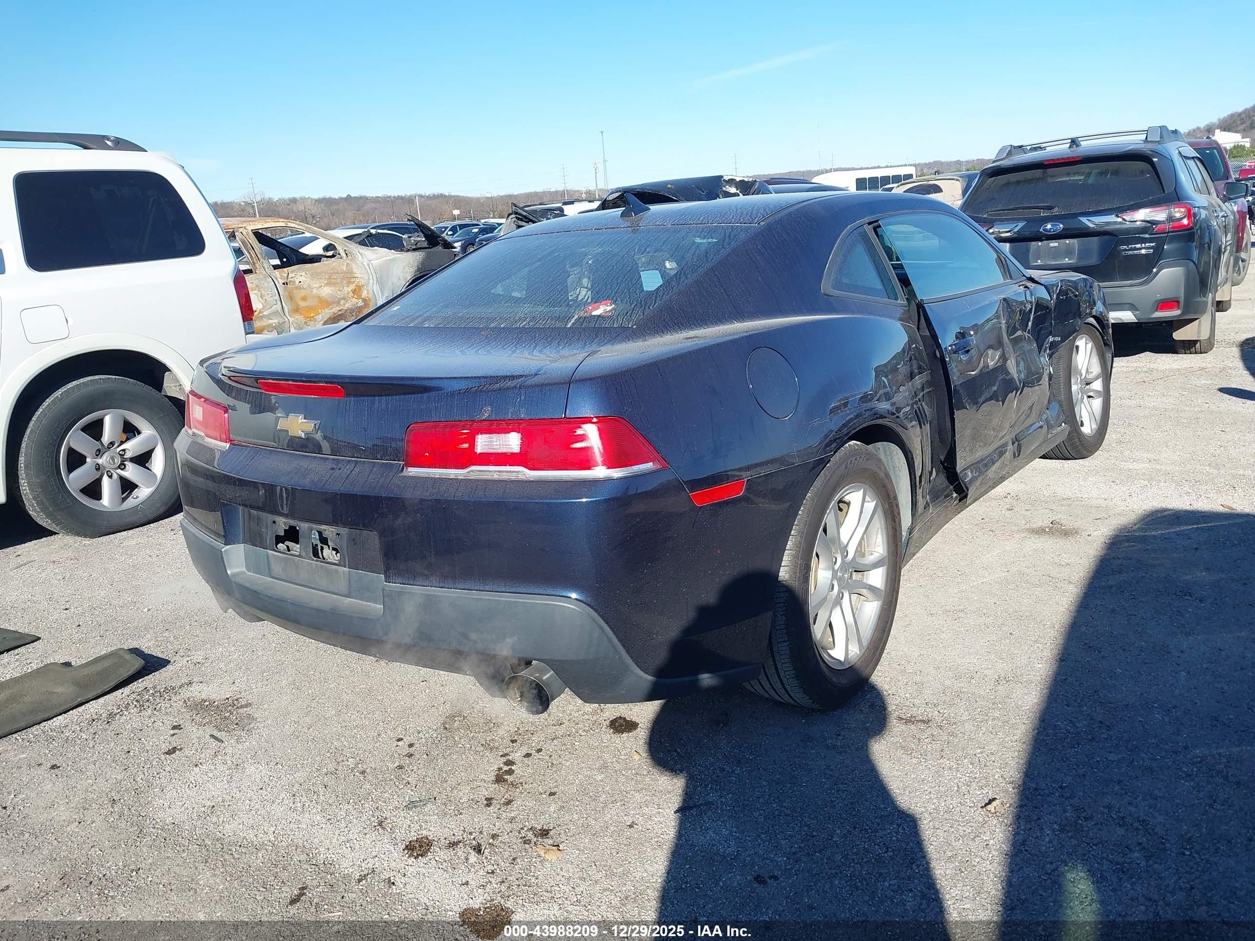 2015 Chevrolet Camaro 1lt Black vin: 2G1FD1E38F9228276