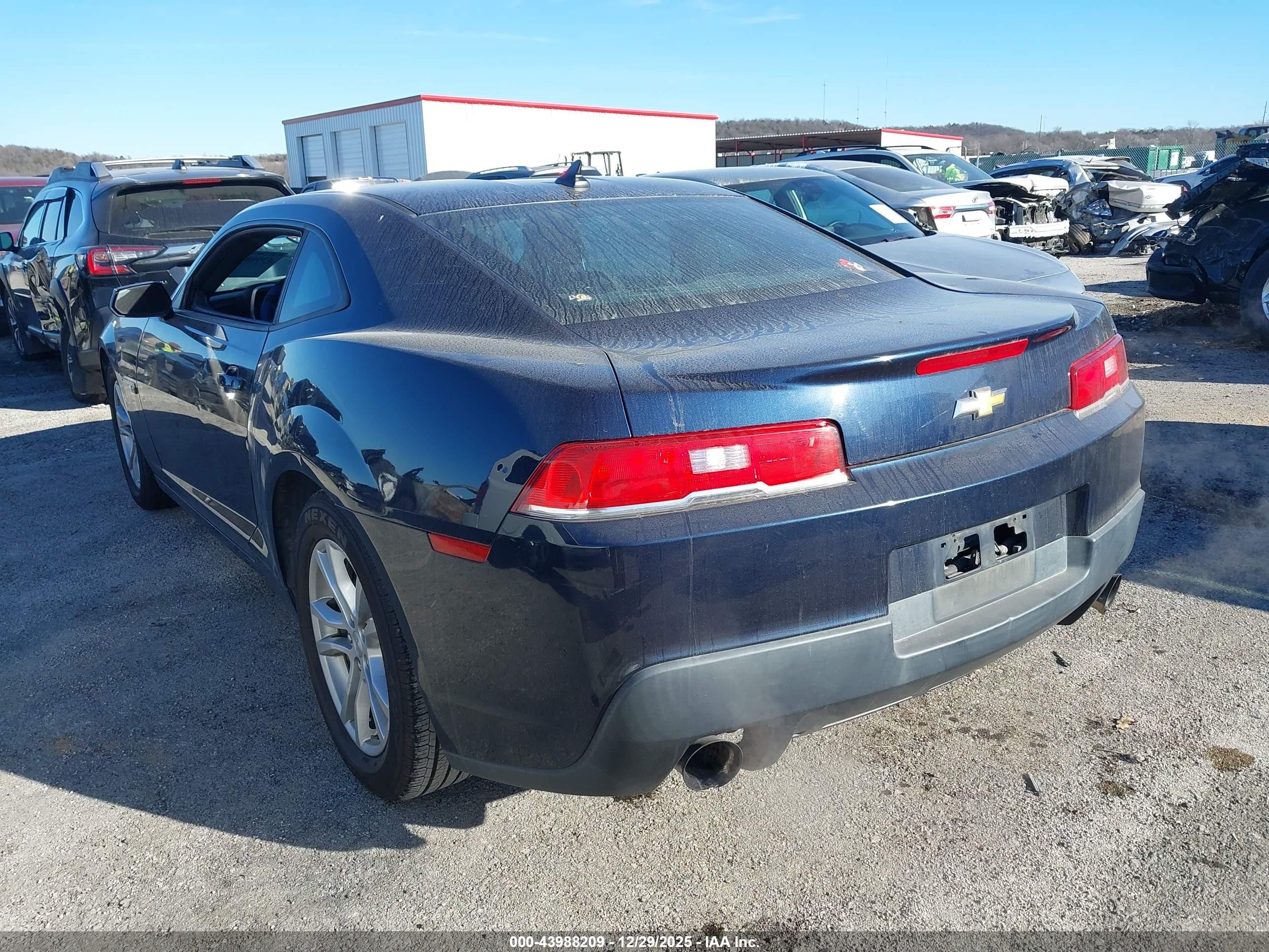 2015 Chevrolet Camaro 1lt Black vin: 2G1FD1E38F9228276