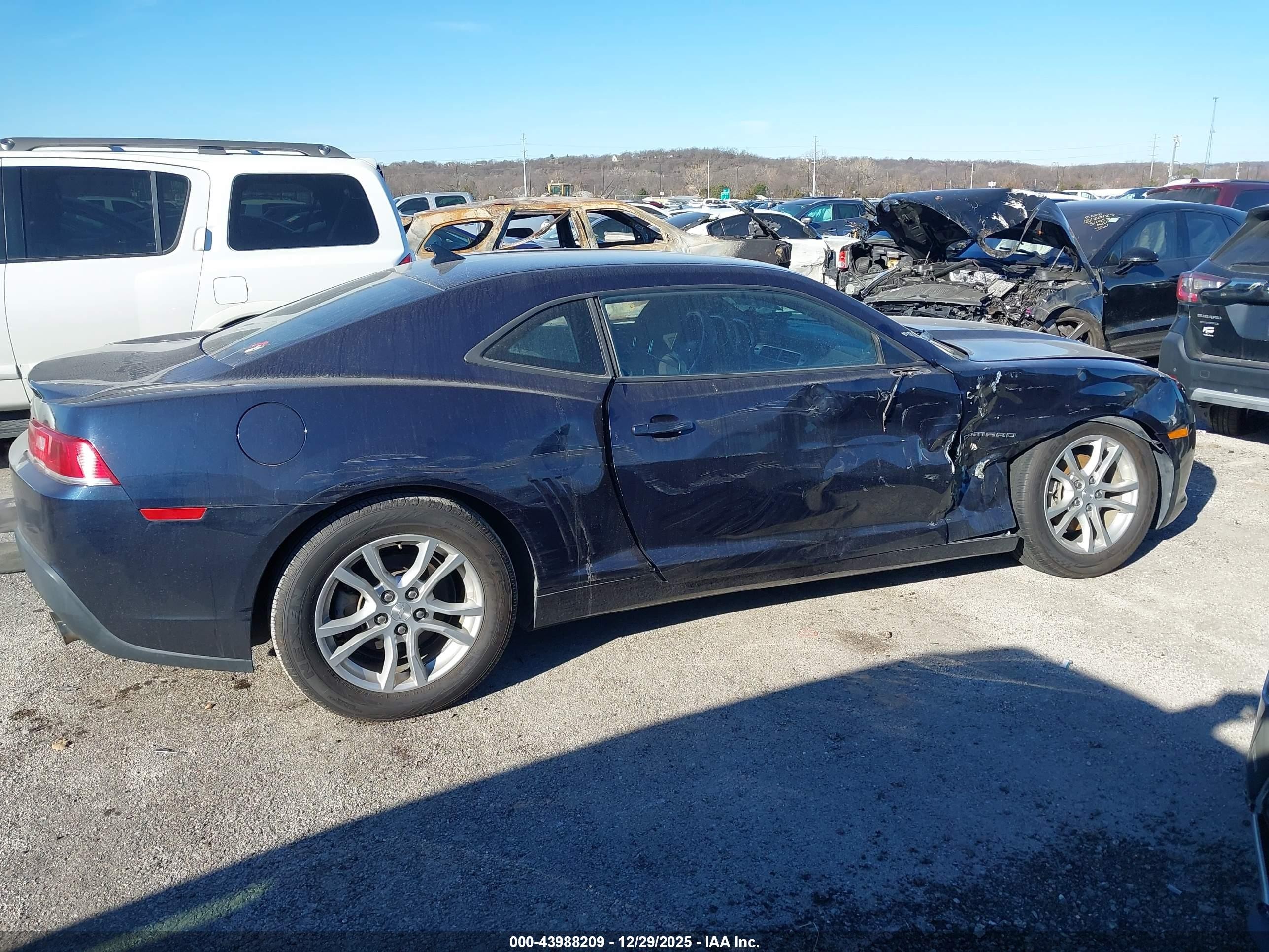 2015 Chevrolet Camaro 1lt Black vin: 2G1FD1E38F9228276