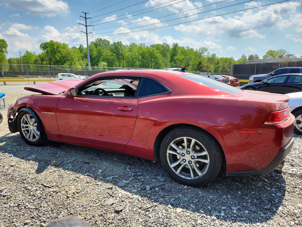 2015 Chevrolet Camaro Lt Red vin: 2G1FD1E38F9262122