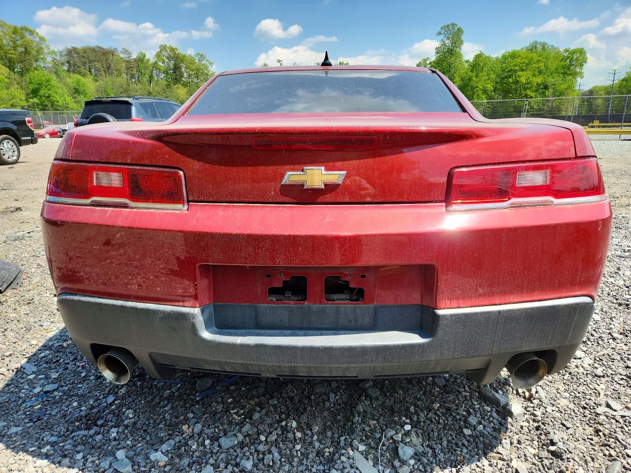 2015 Chevrolet Camaro Lt Red vin: 2G1FD1E38F9262122