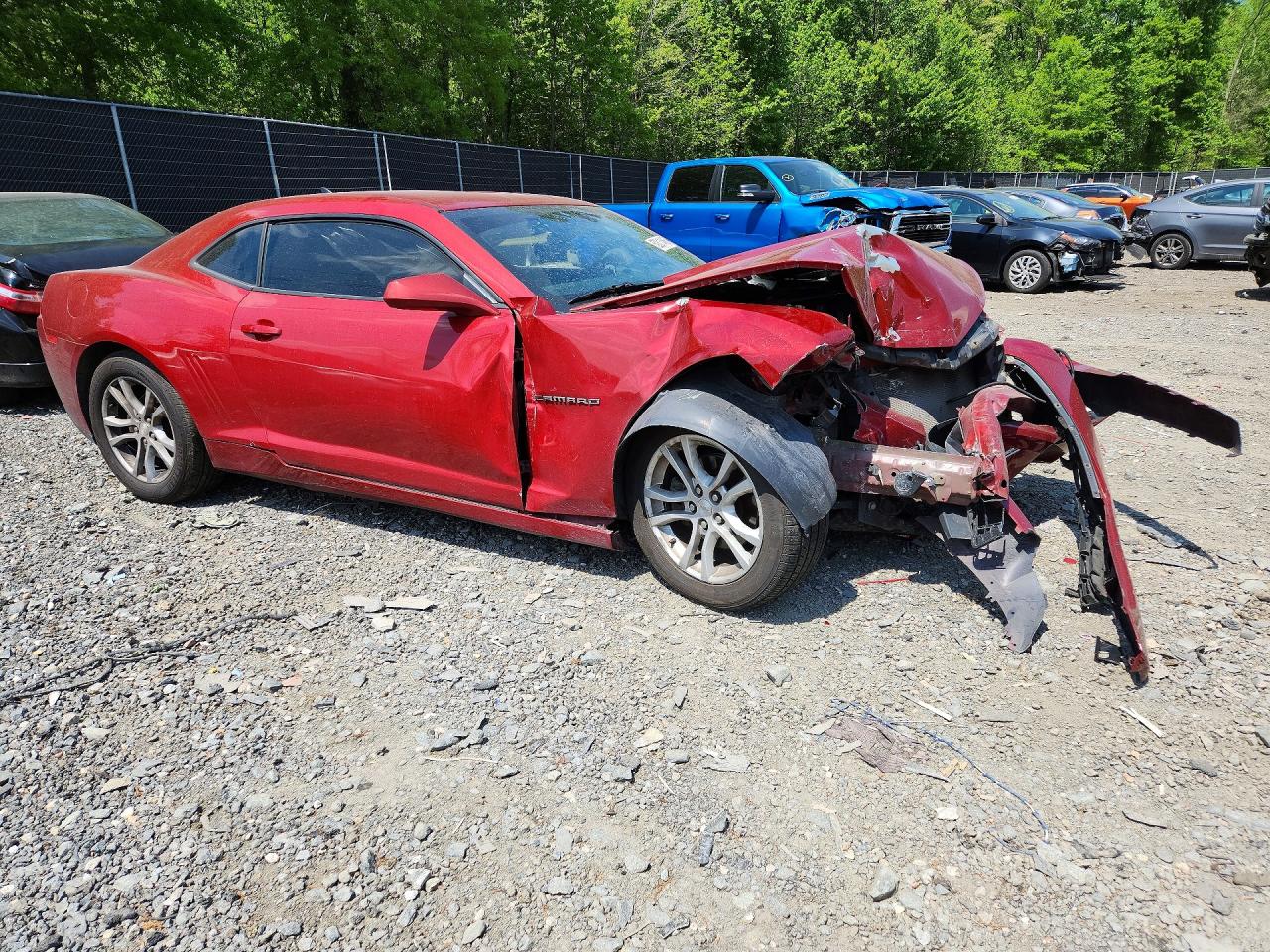 2015 Chevrolet Camaro Lt Red vin: 2G1FD1E38F9262122