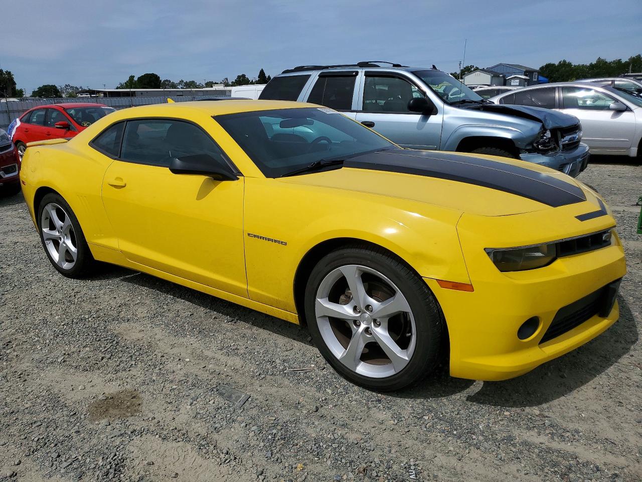 2015 Chevrolet Camaro Lt Желтый vin: 2G1FD1E38F9278207