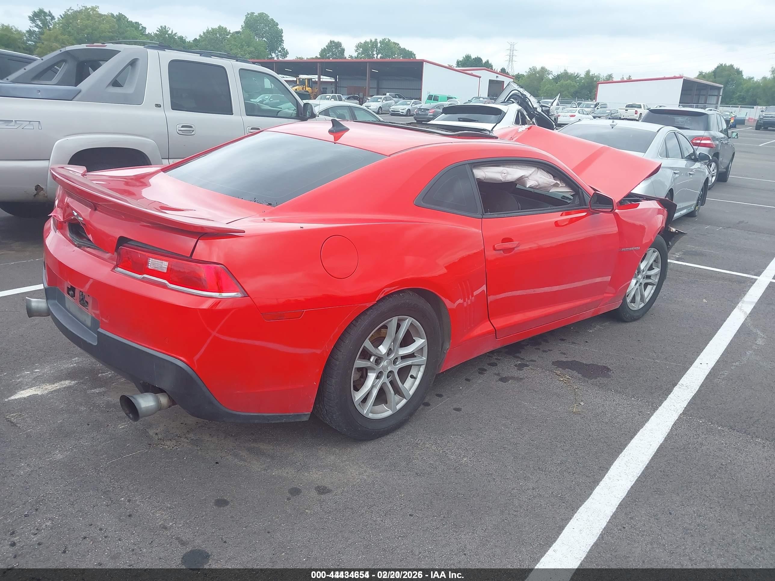 2015 Chevrolet Camaro 1lt Red vin: 2G1FD1E38F9293144