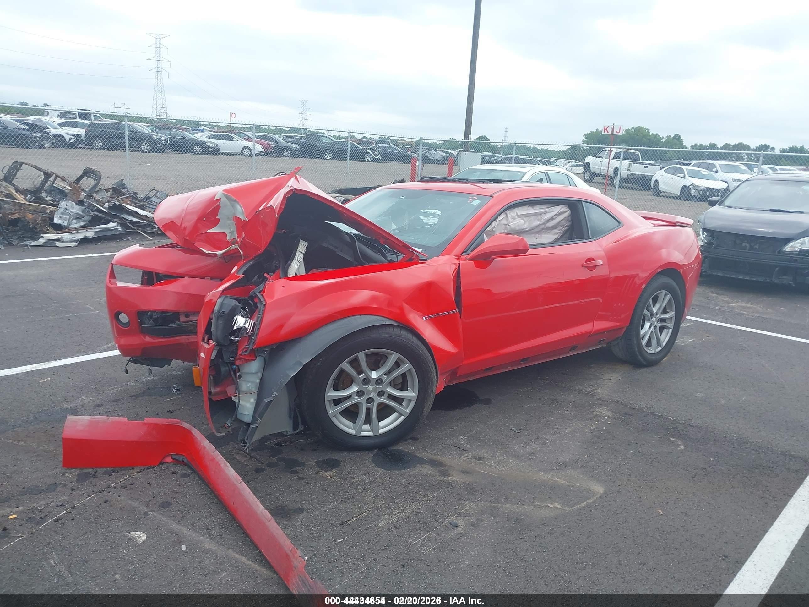 2015 Chevrolet Camaro 1lt Red vin: 2G1FD1E38F9293144