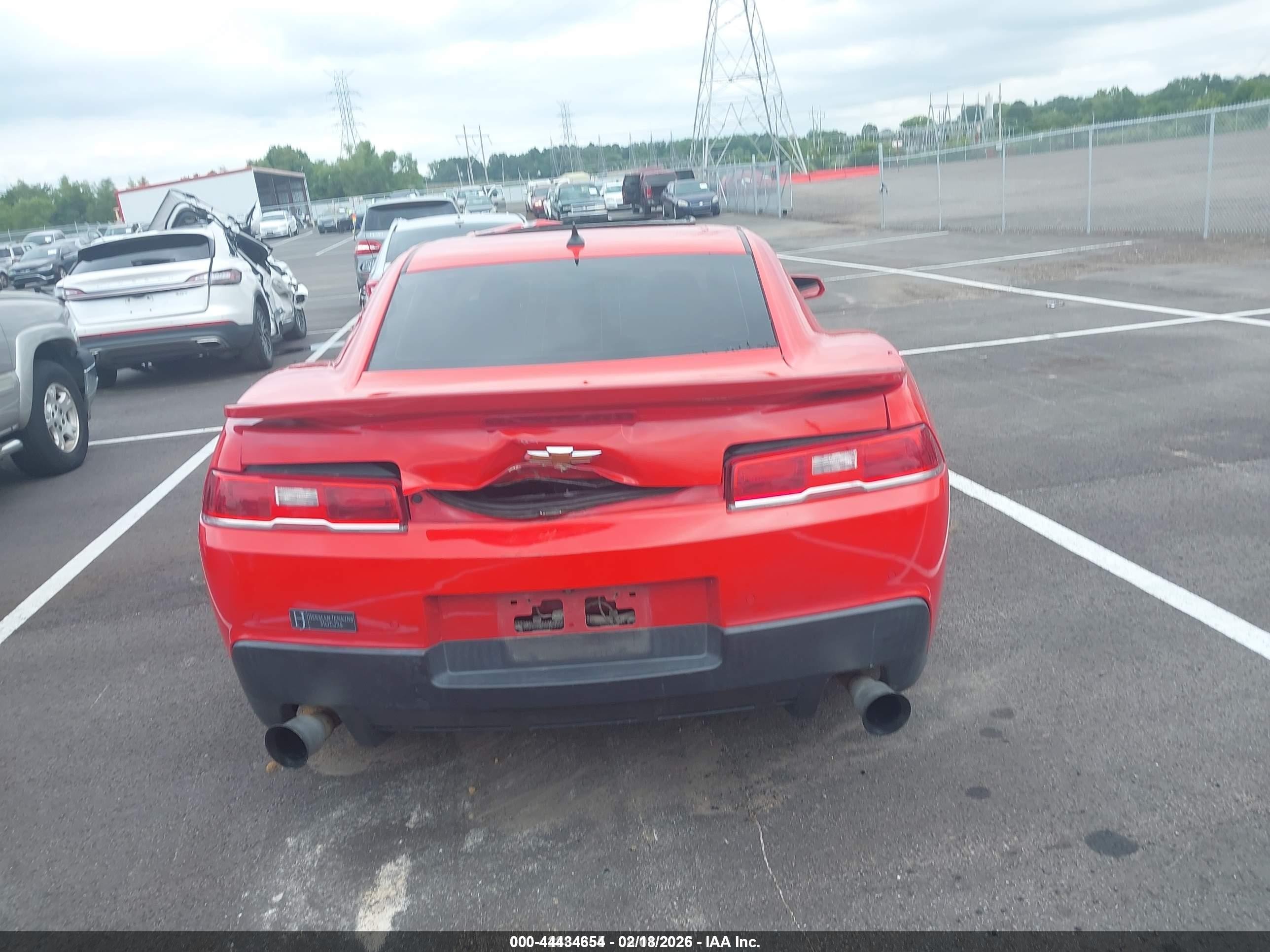 2015 Chevrolet Camaro 1lt Red vin: 2G1FD1E38F9293144