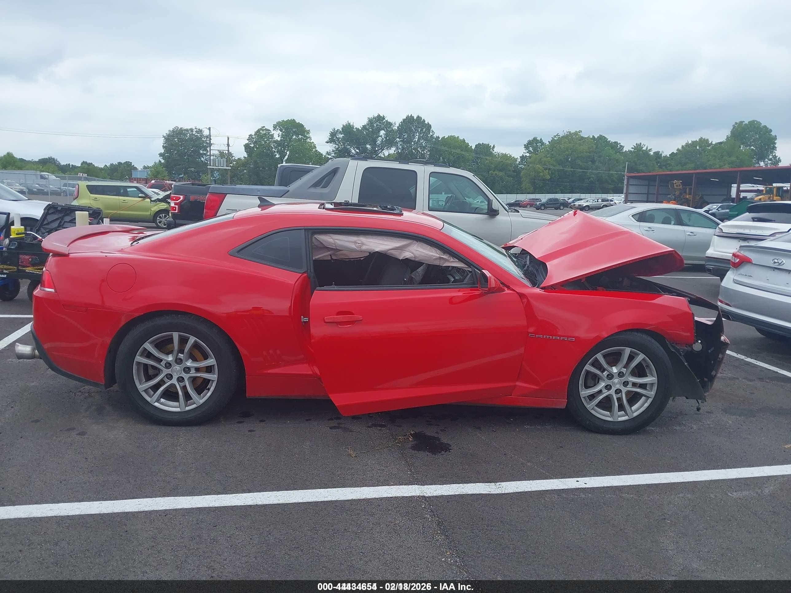 2015 Chevrolet Camaro 1lt Red vin: 2G1FD1E38F9293144