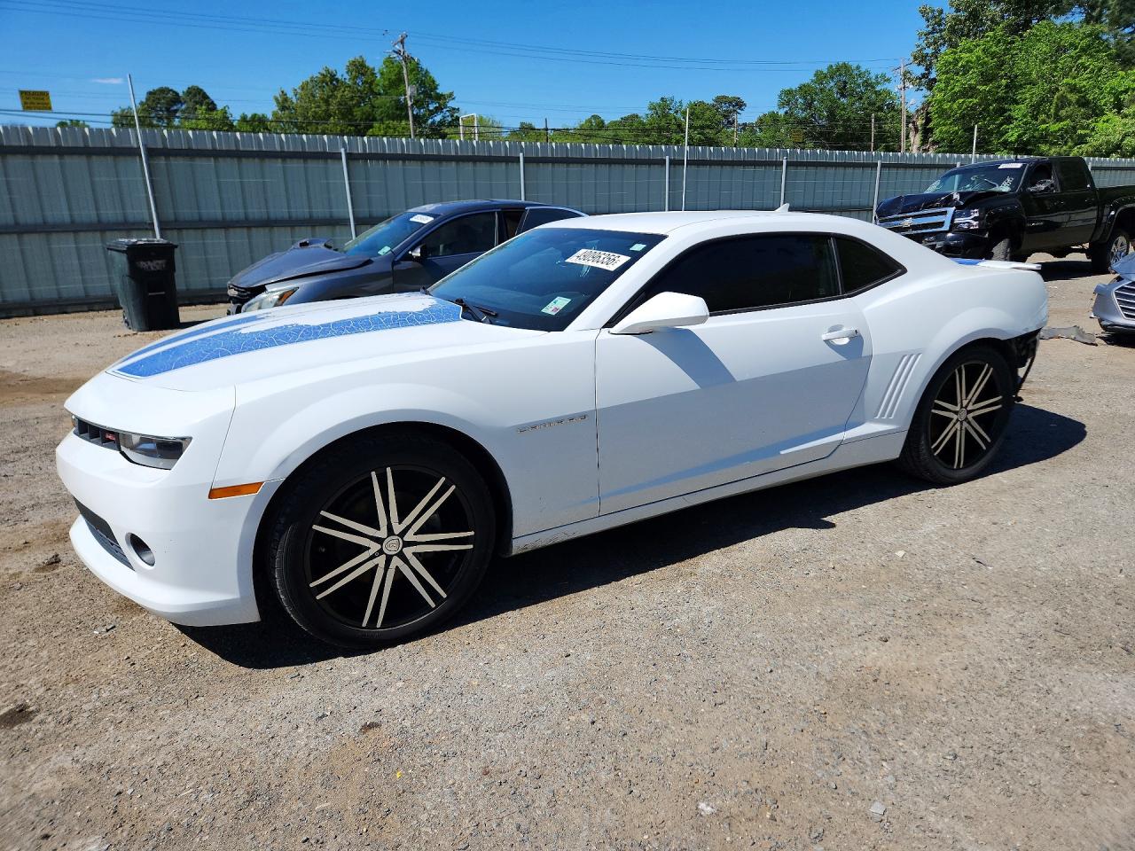 2015 Chevrolet Camaro Lt White vin: 2G1FD1E38F9301422