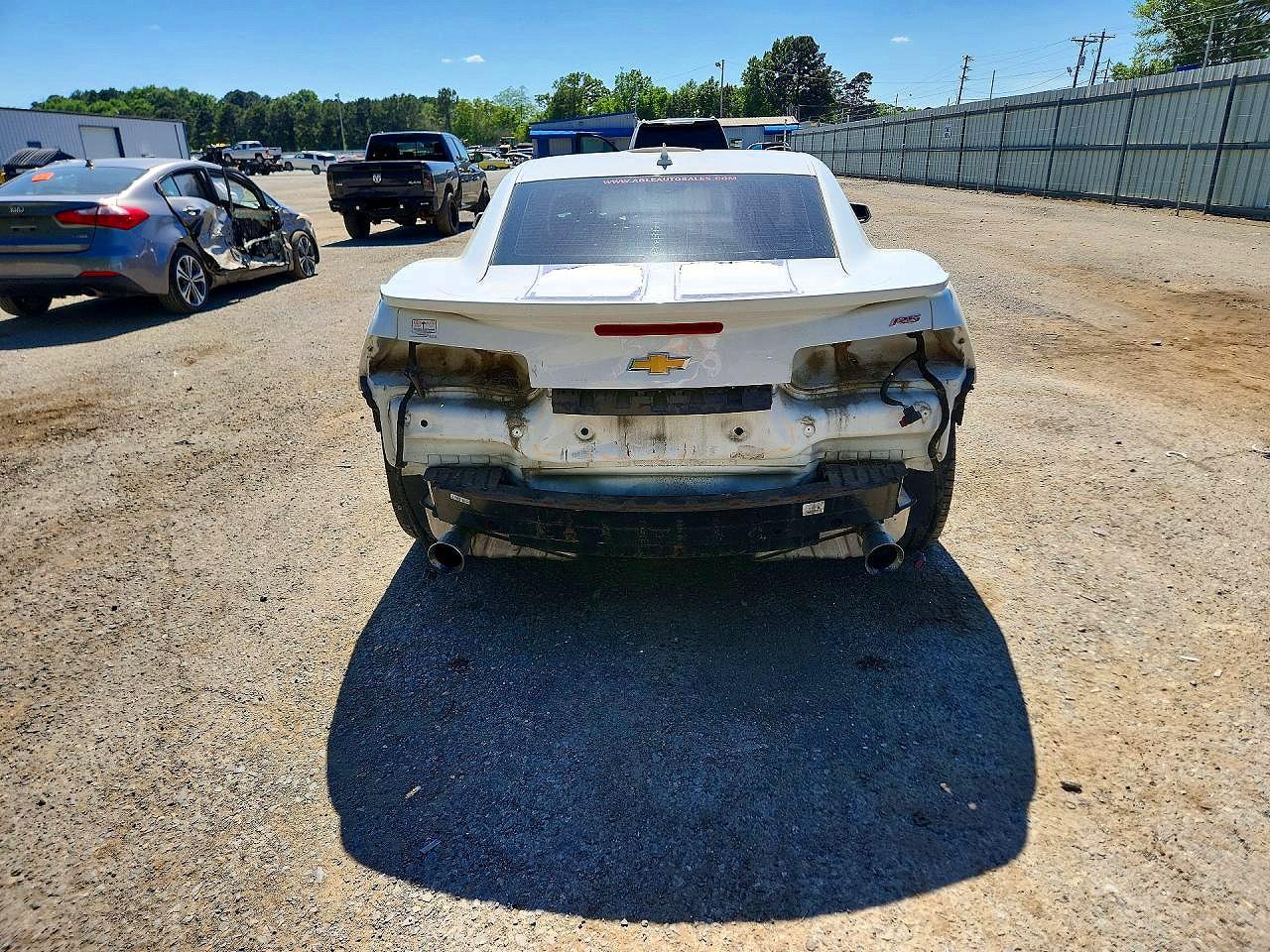 2015 Chevrolet Camaro Lt White vin: 2G1FD1E38F9301422