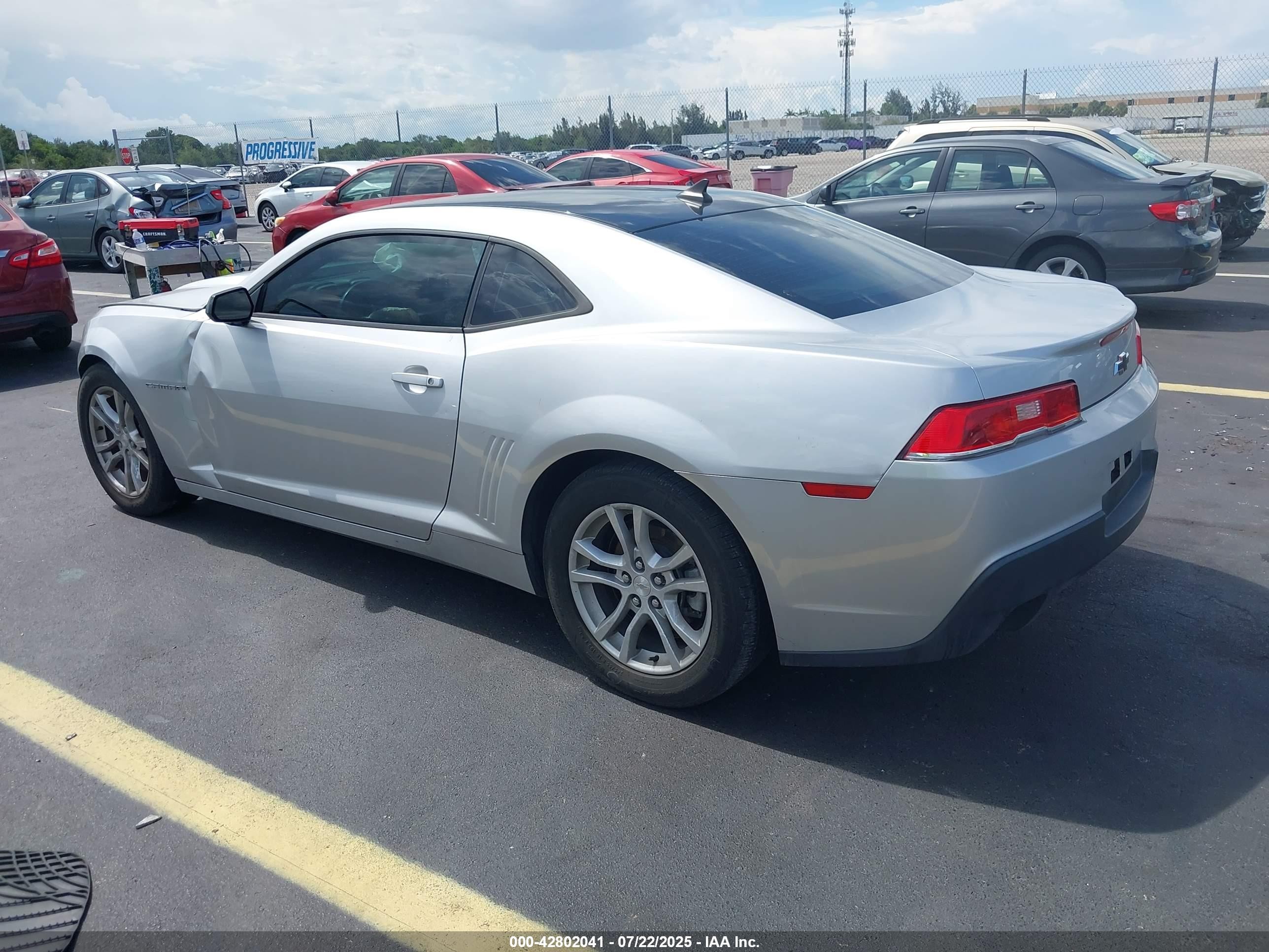 2015 Chevrolet Camaro 1lt Silver vin: 2G1FD1E39F9151014