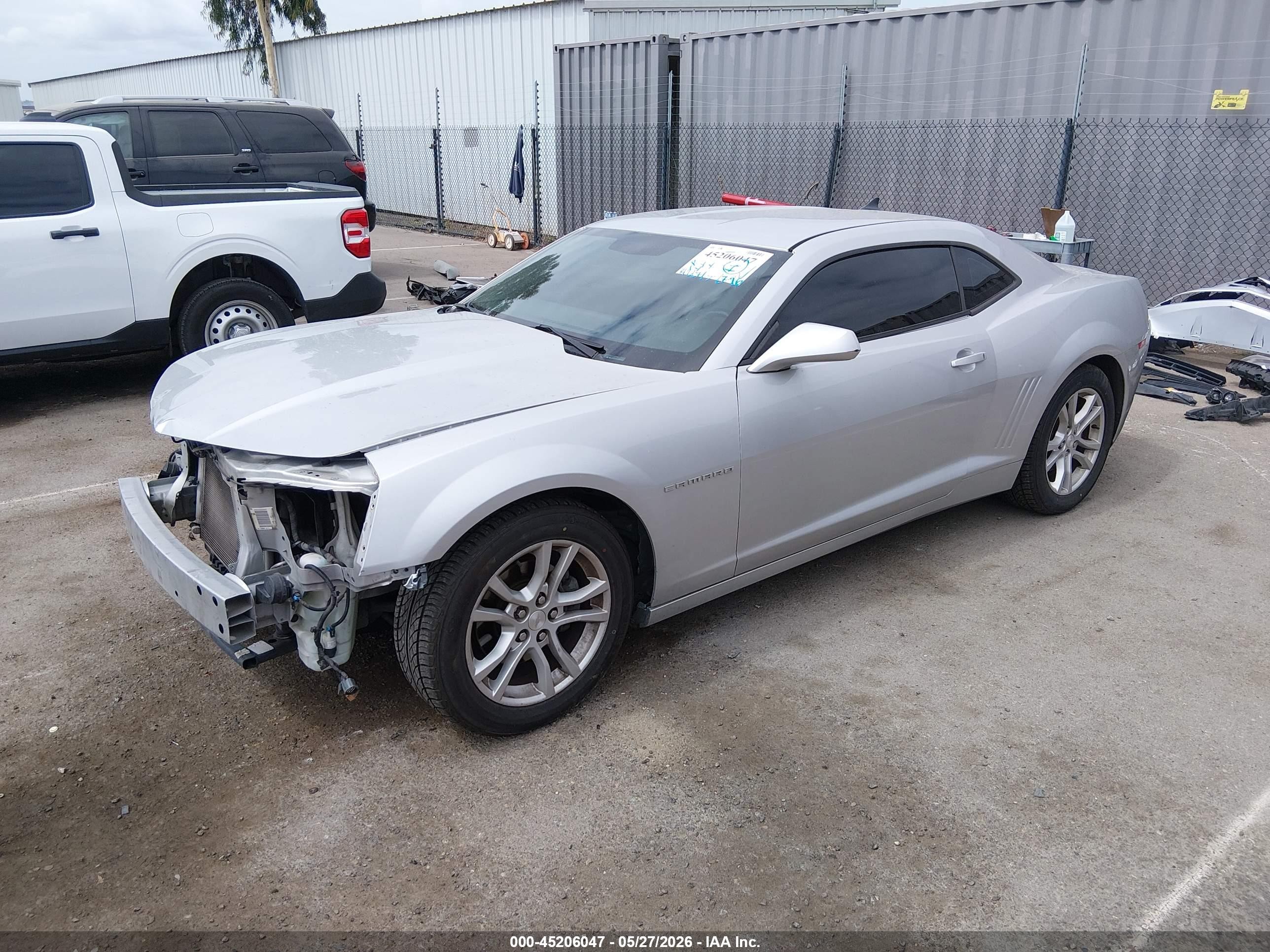 2015 Chevrolet Camaro 1lt Silver vin: 2G1FD1E39F9200373
