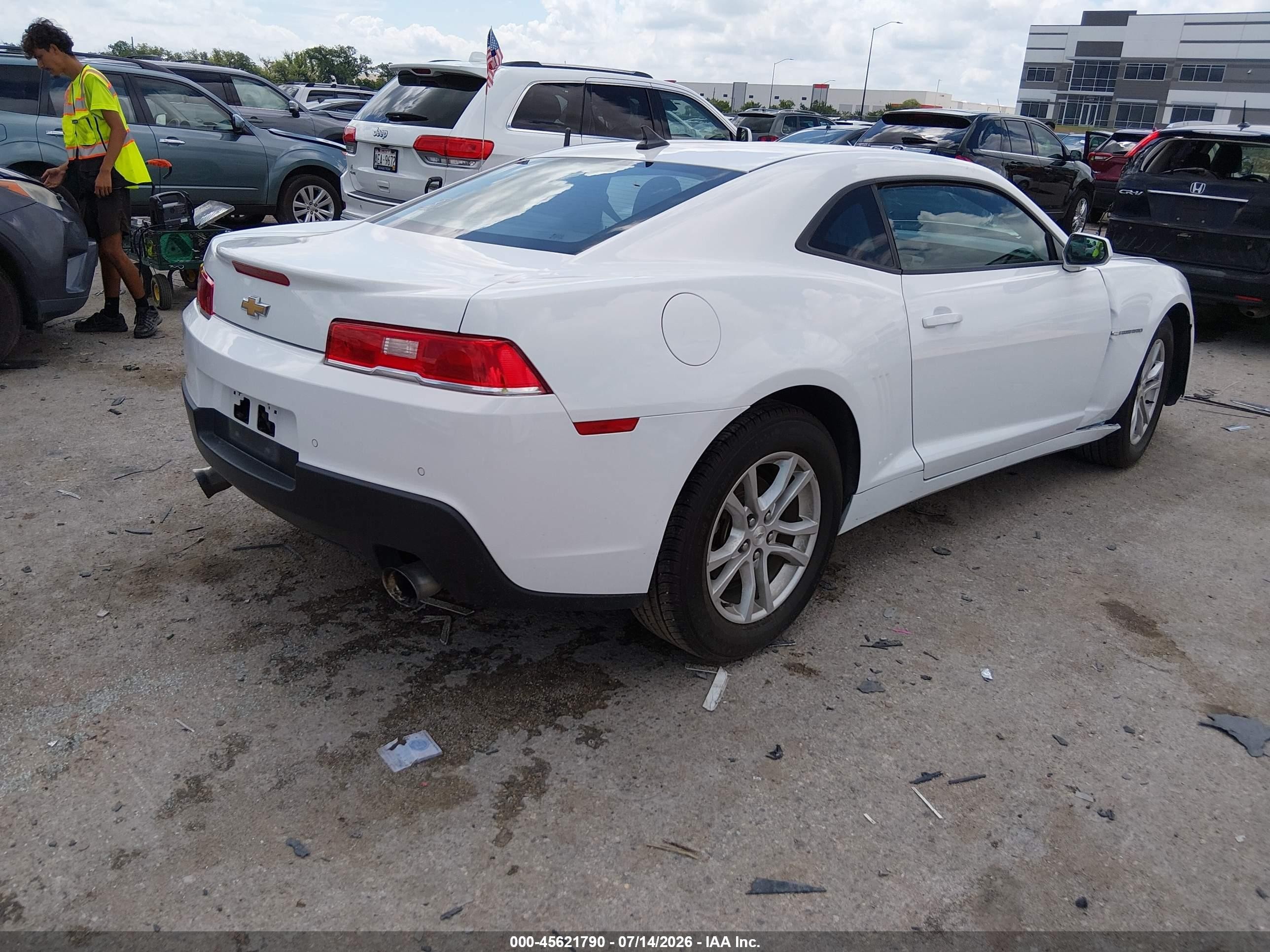 2015 Chevrolet Camaro 1lt White vin: 2G1FD1E39F9204486