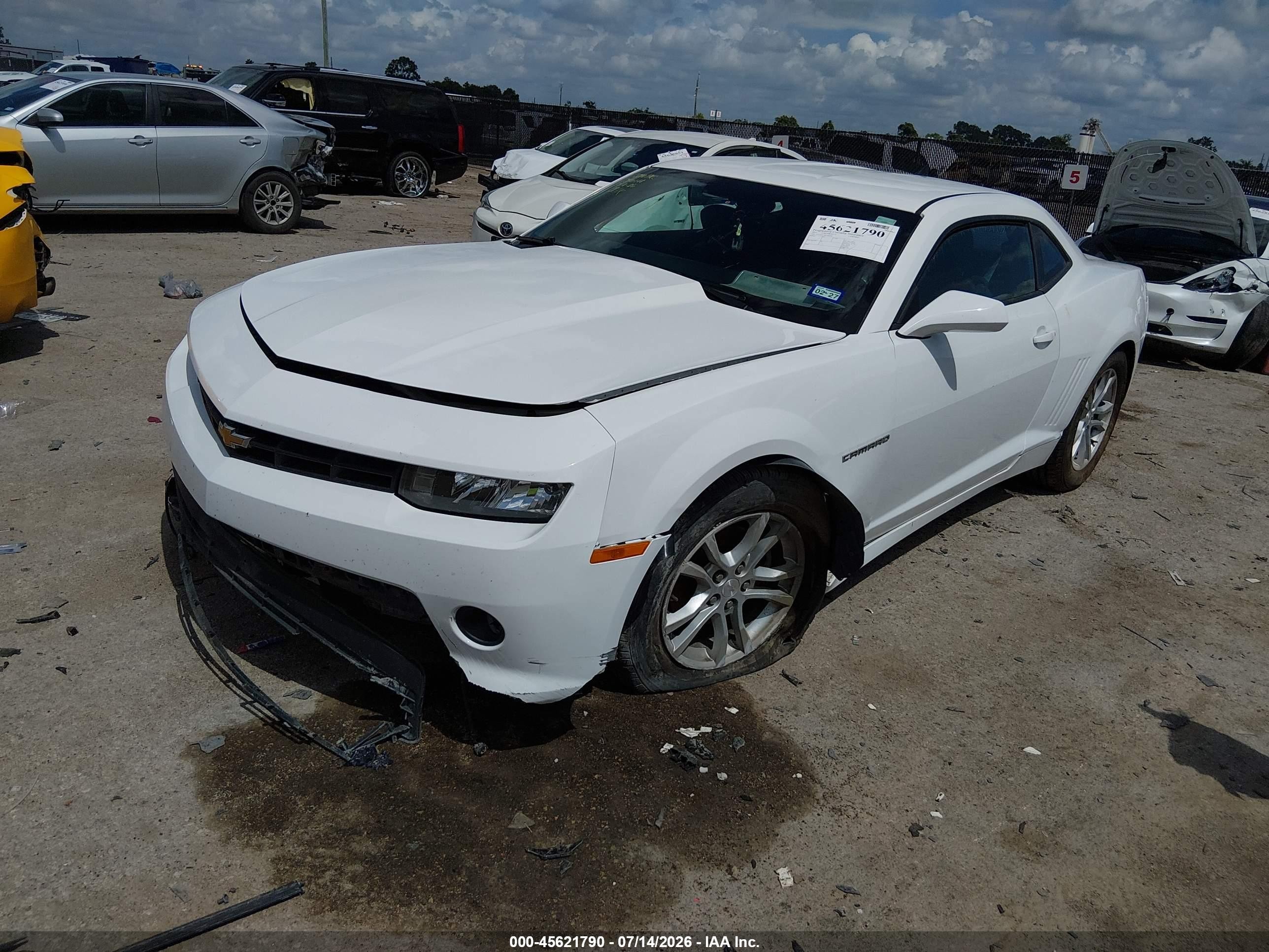 2015 Chevrolet Camaro 1lt White vin: 2G1FD1E39F9204486