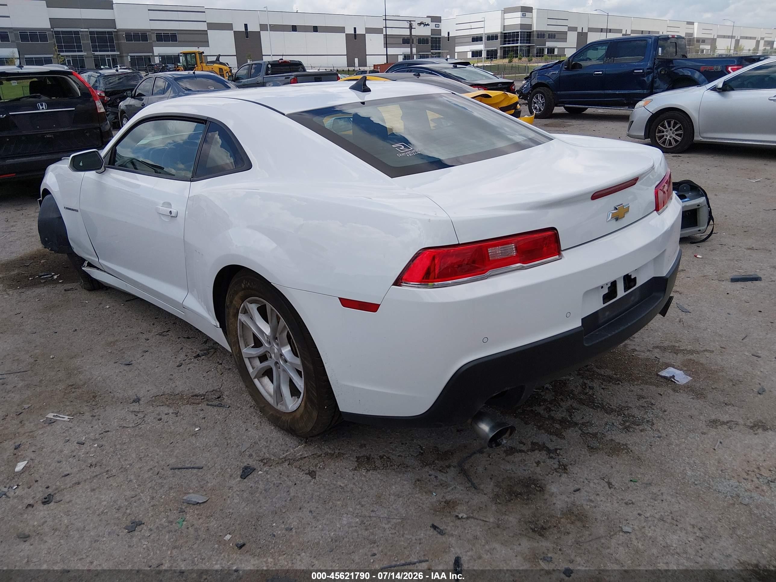2015 Chevrolet Camaro 1lt White vin: 2G1FD1E39F9204486