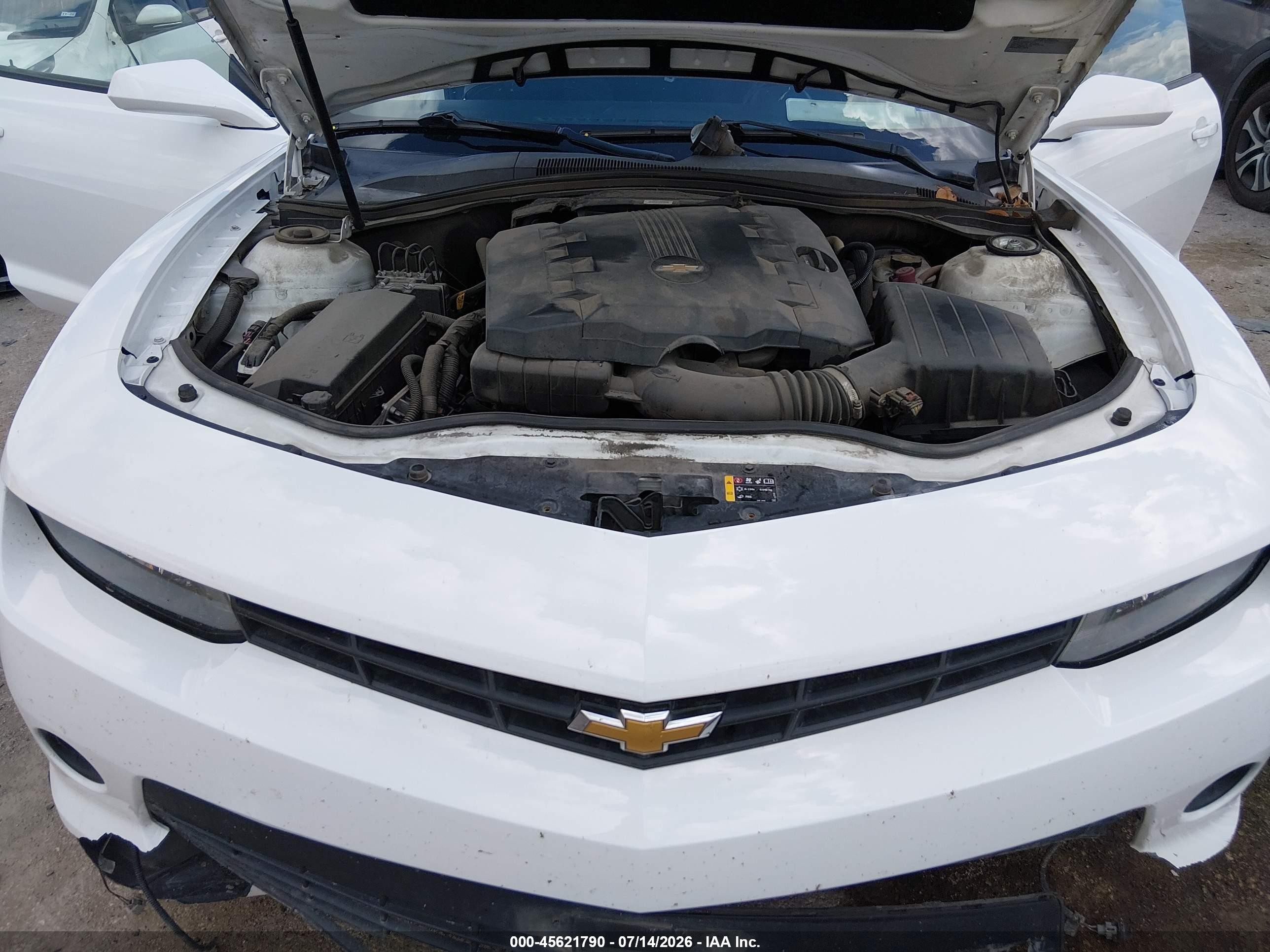 2015 Chevrolet Camaro 1lt White vin: 2G1FD1E39F9204486