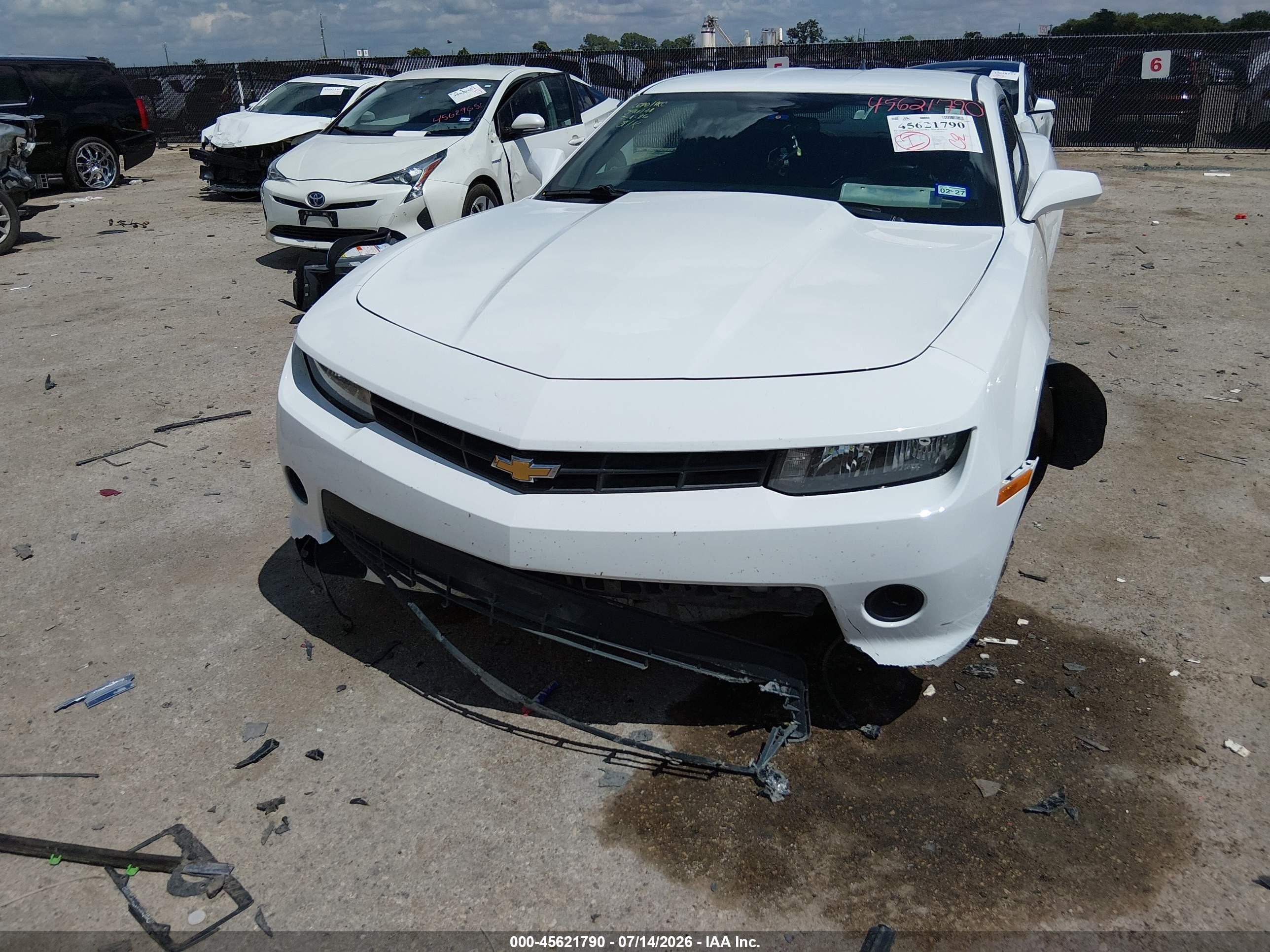 2015 Chevrolet Camaro 1lt White vin: 2G1FD1E39F9204486