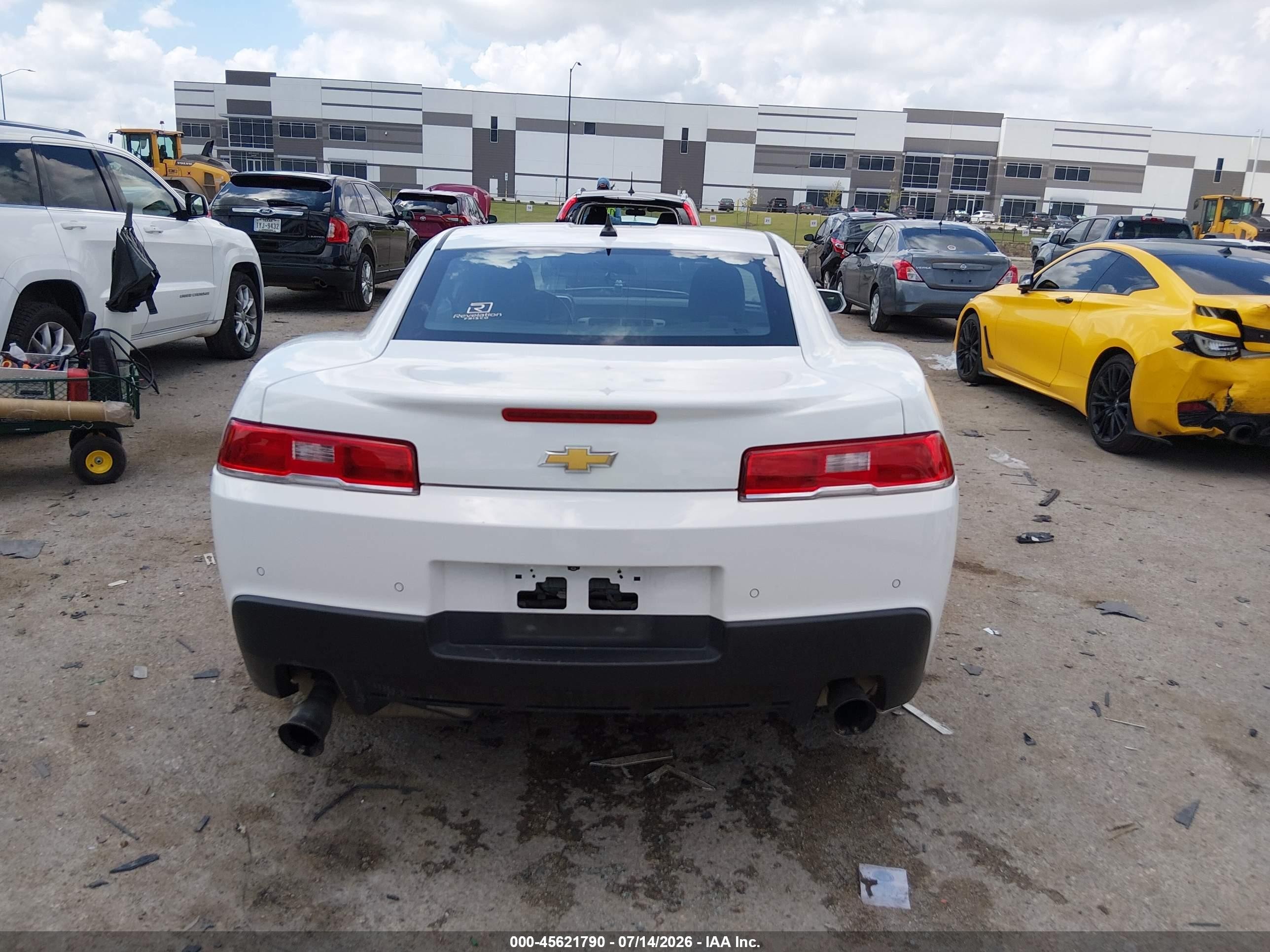 2015 Chevrolet Camaro 1lt White vin: 2G1FD1E39F9204486