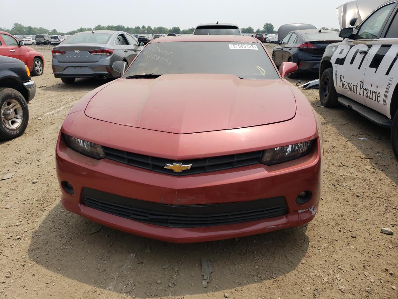 2015 Chevrolet Camaro Lt Red vin: 2G1FD1E39F9213592