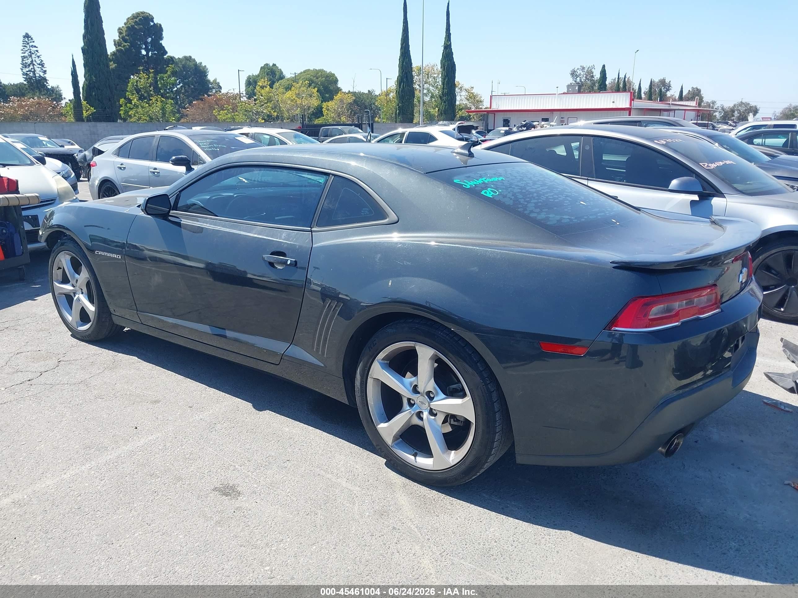 2015 Chevrolet Camaro 1lt Gray vin: 2G1FD1E39F9309853