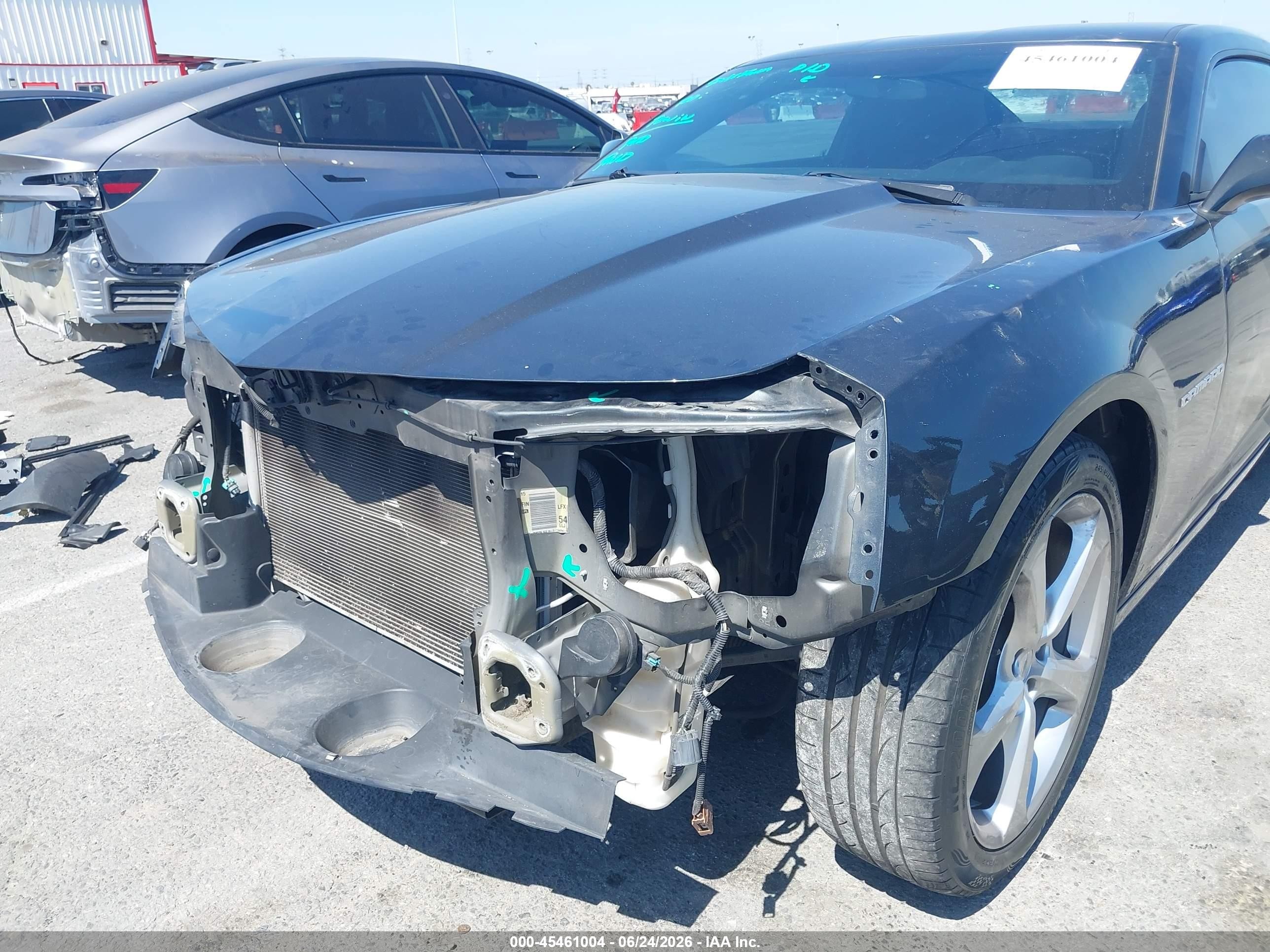 2015 Chevrolet Camaro 1lt Gray vin: 2G1FD1E39F9309853