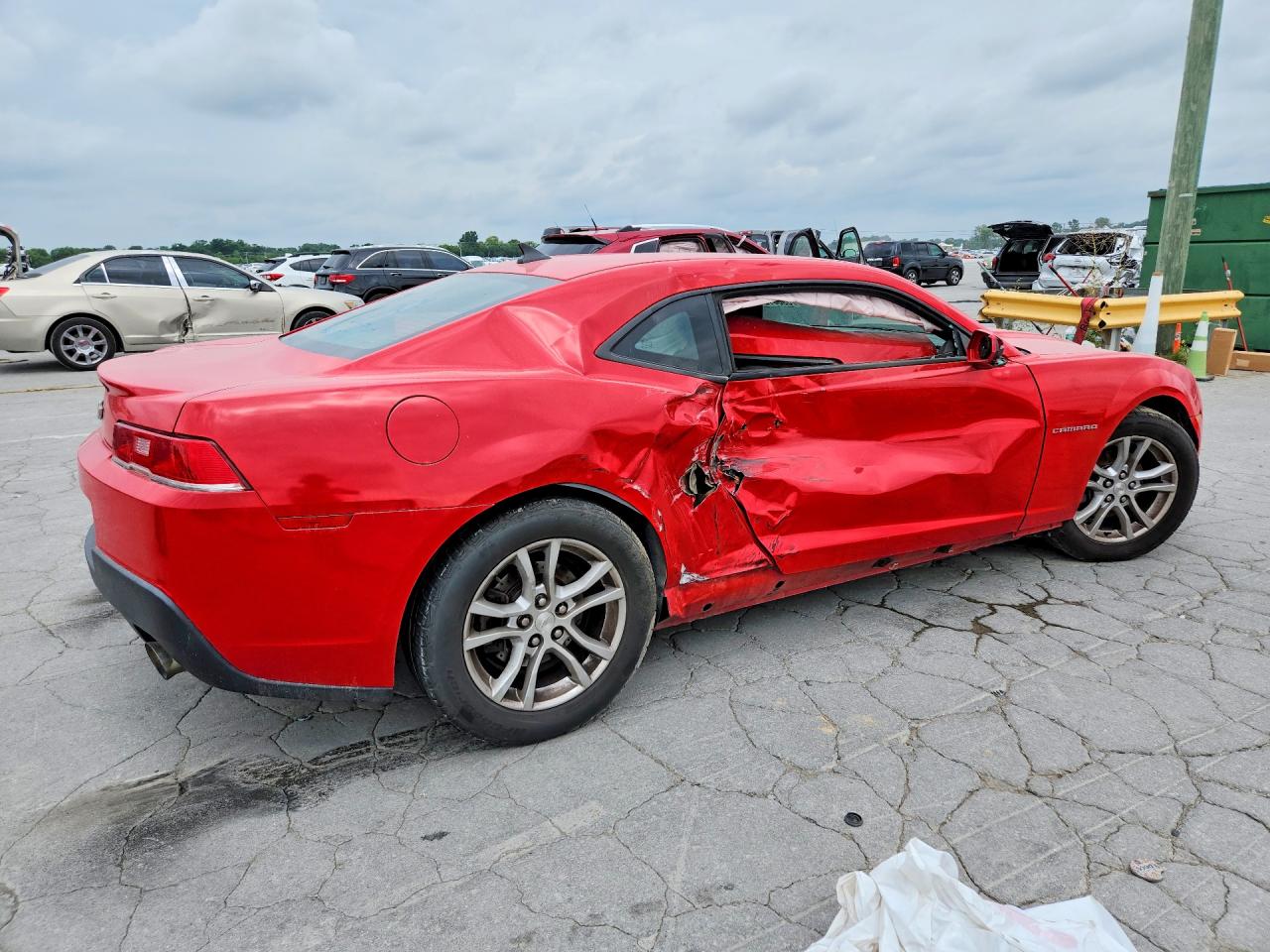 2015 Chevrolet Camaro Lt Red vin: 2G1FD1E3XF9105224