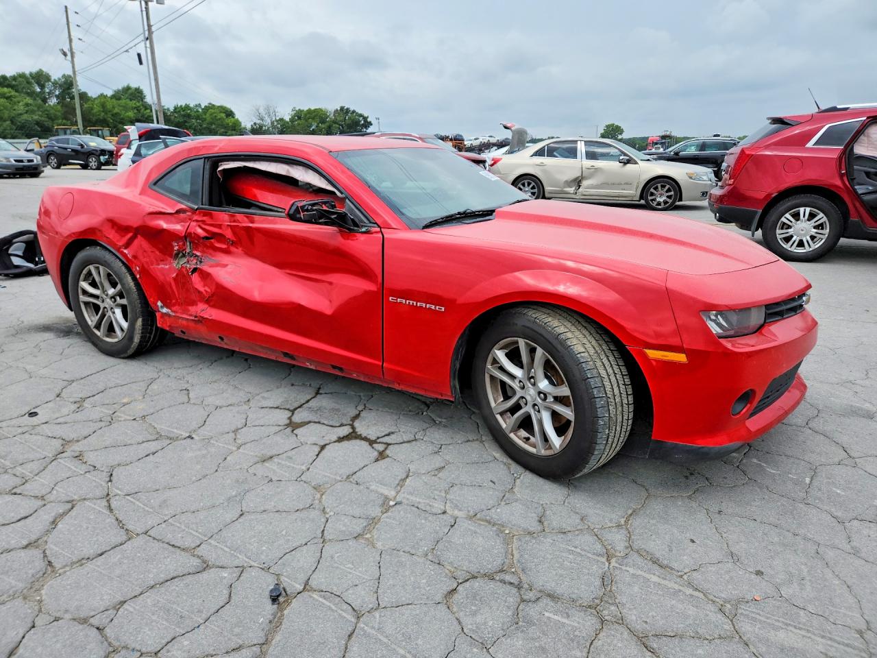 2015 Chevrolet Camaro Lt Red vin: 2G1FD1E3XF9105224