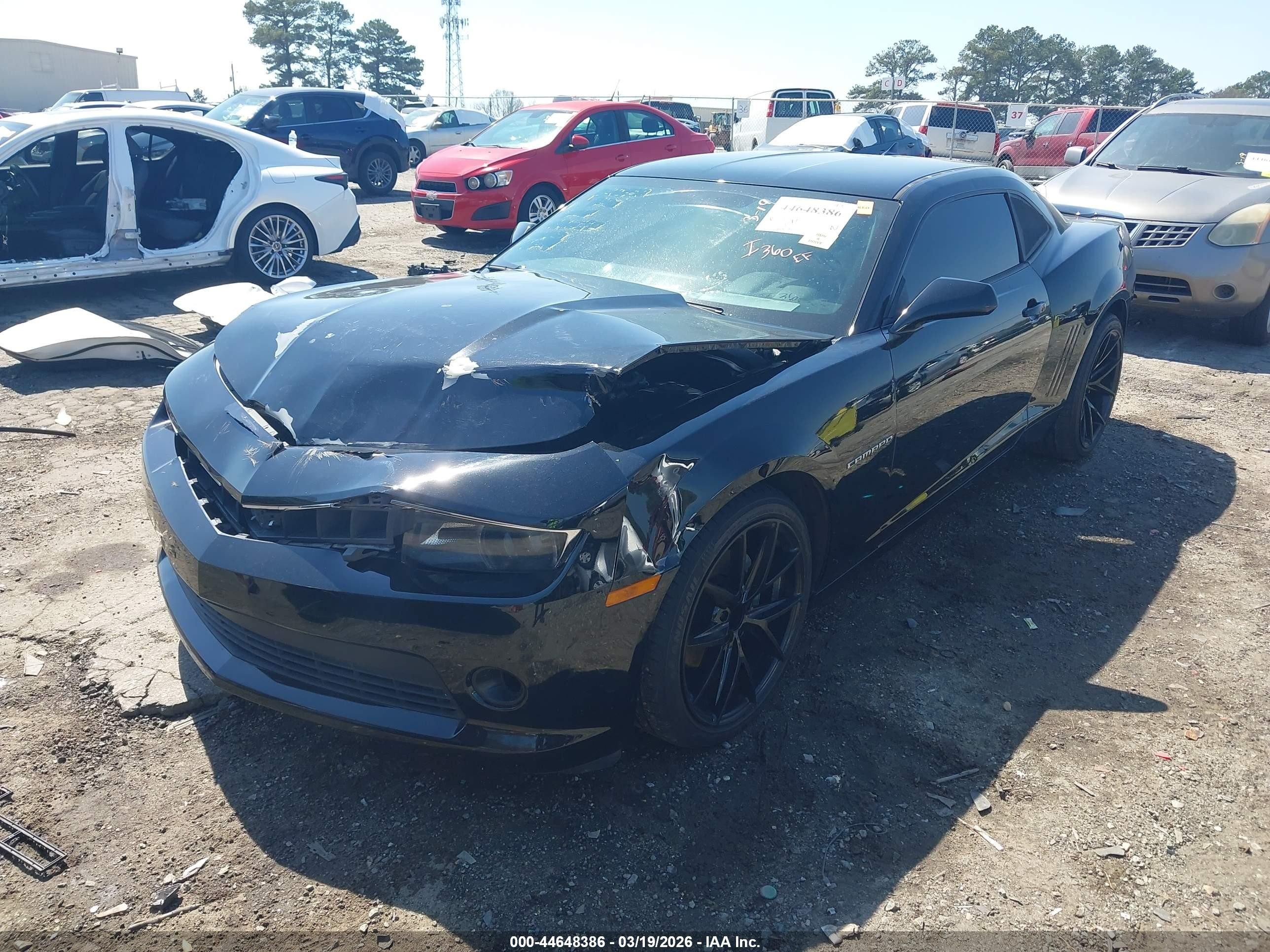 2015 Chevrolet Camaro 1lt Черный vin: 2G1FD1E3XF9115008