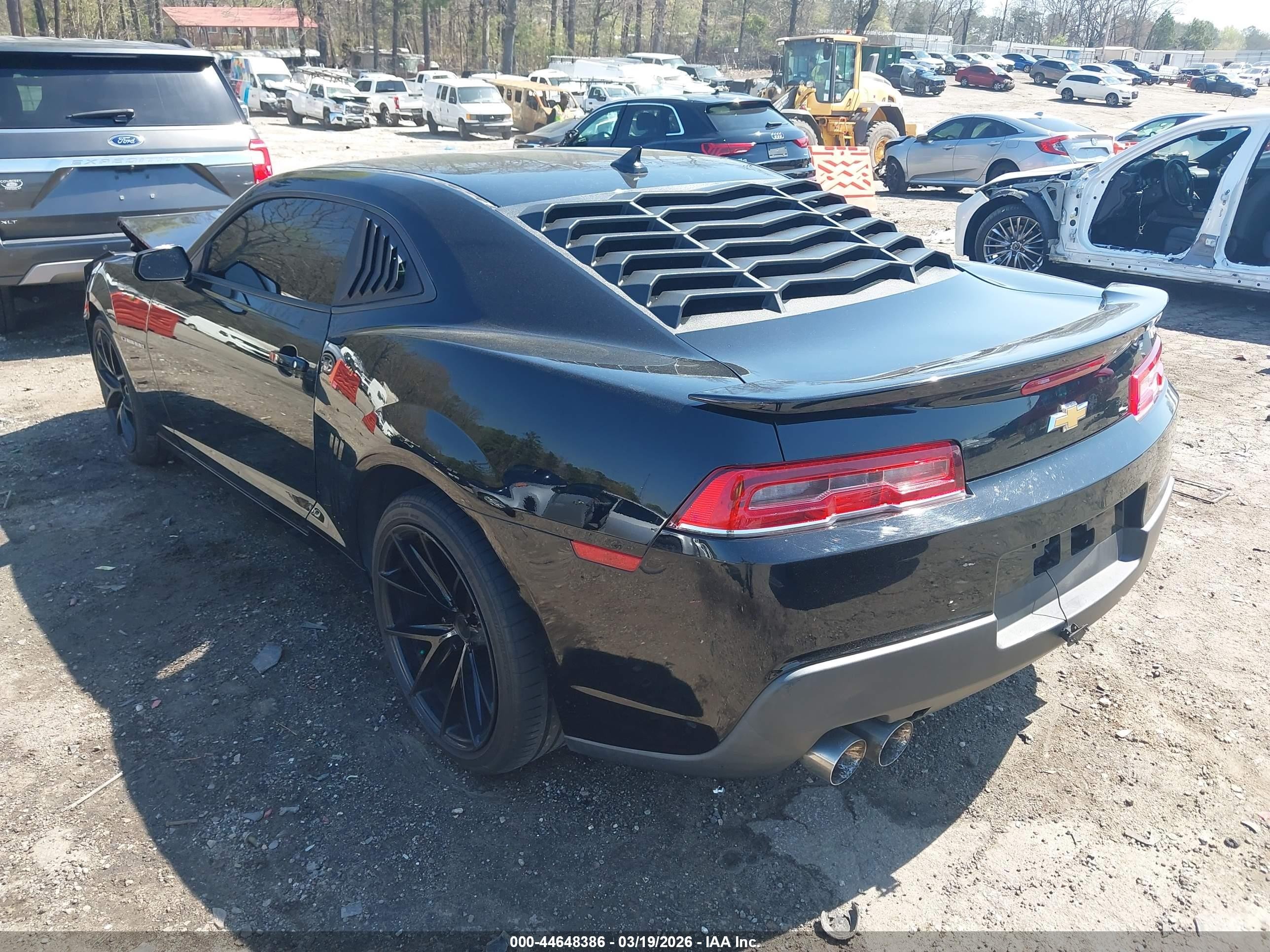 2015 Chevrolet Camaro 1lt Черный vin: 2G1FD1E3XF9115008