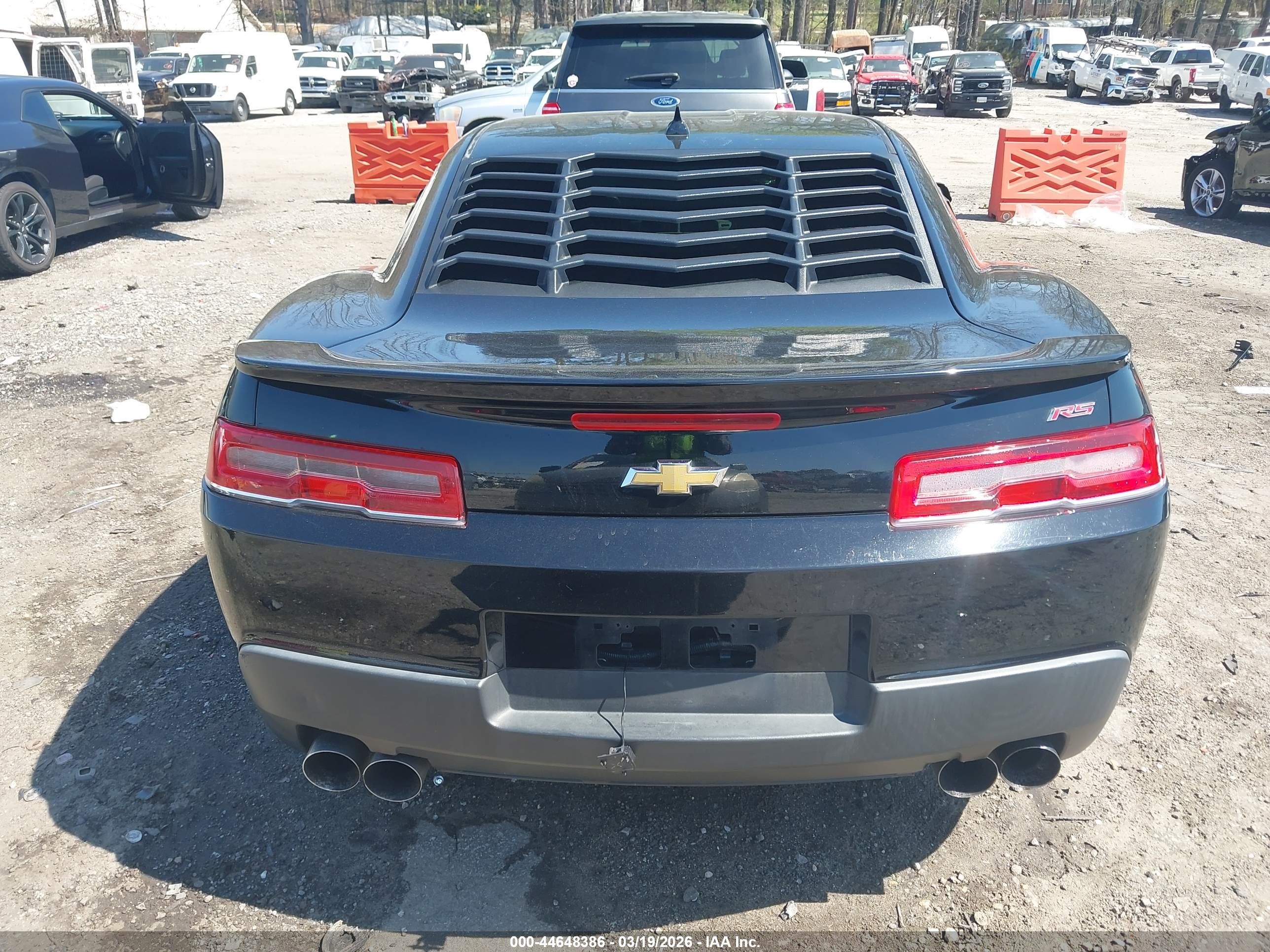 2015 Chevrolet Camaro 1lt Черный vin: 2G1FD1E3XF9115008