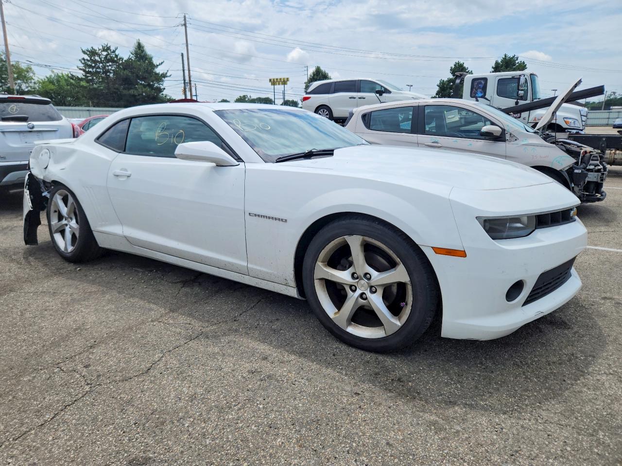 2015 Chevrolet Camaro Lt White vin: 2G1FD1E3XF9274384