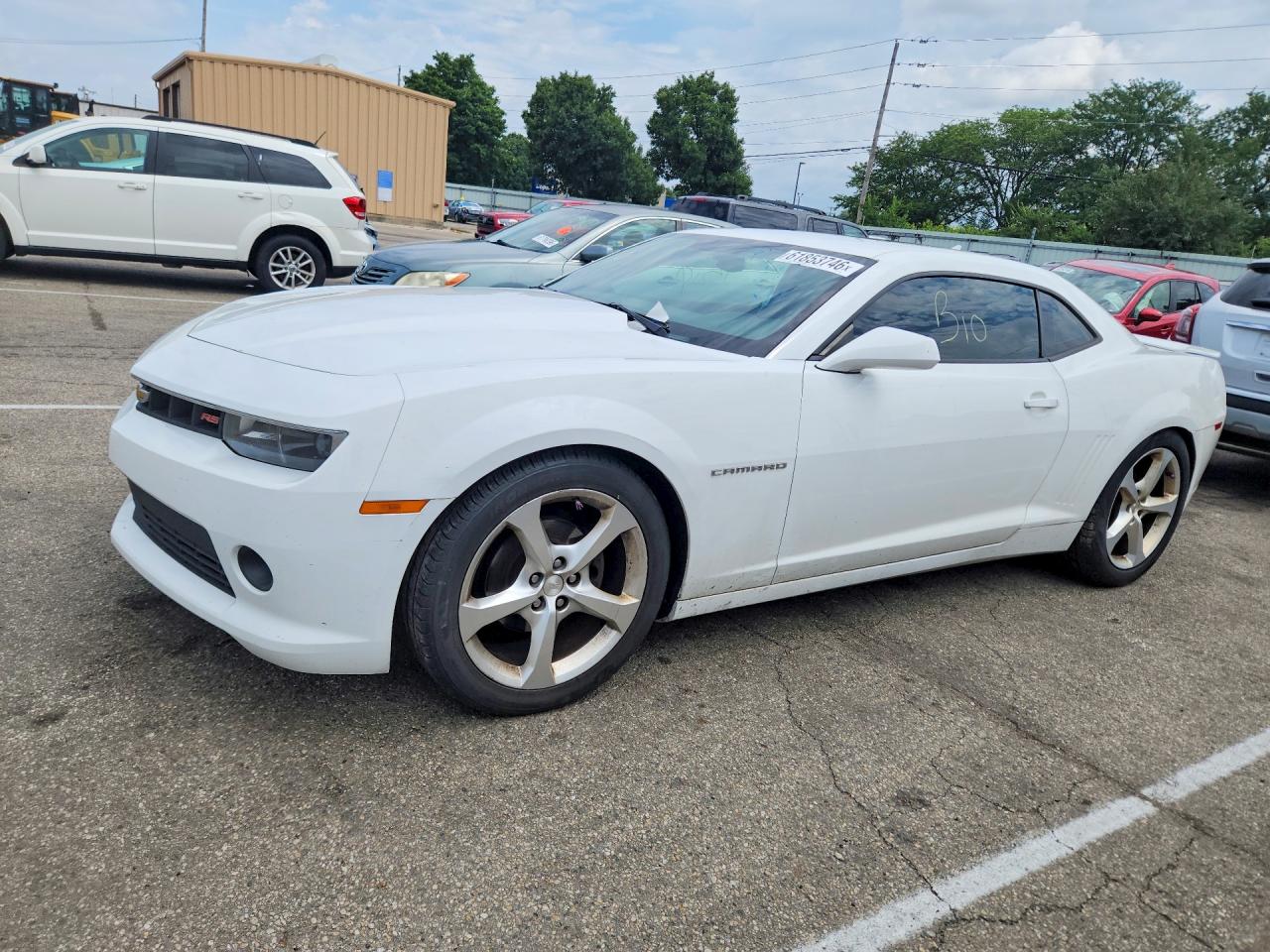 2015 Chevrolet Camaro Lt White vin: 2G1FD1E3XF9274384