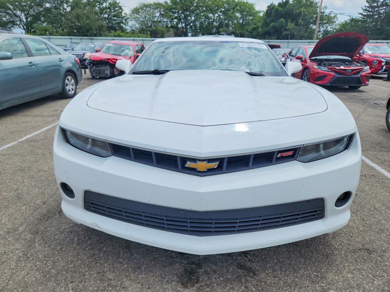 2015 Chevrolet Camaro Lt White vin: 2G1FD1E3XF9274384