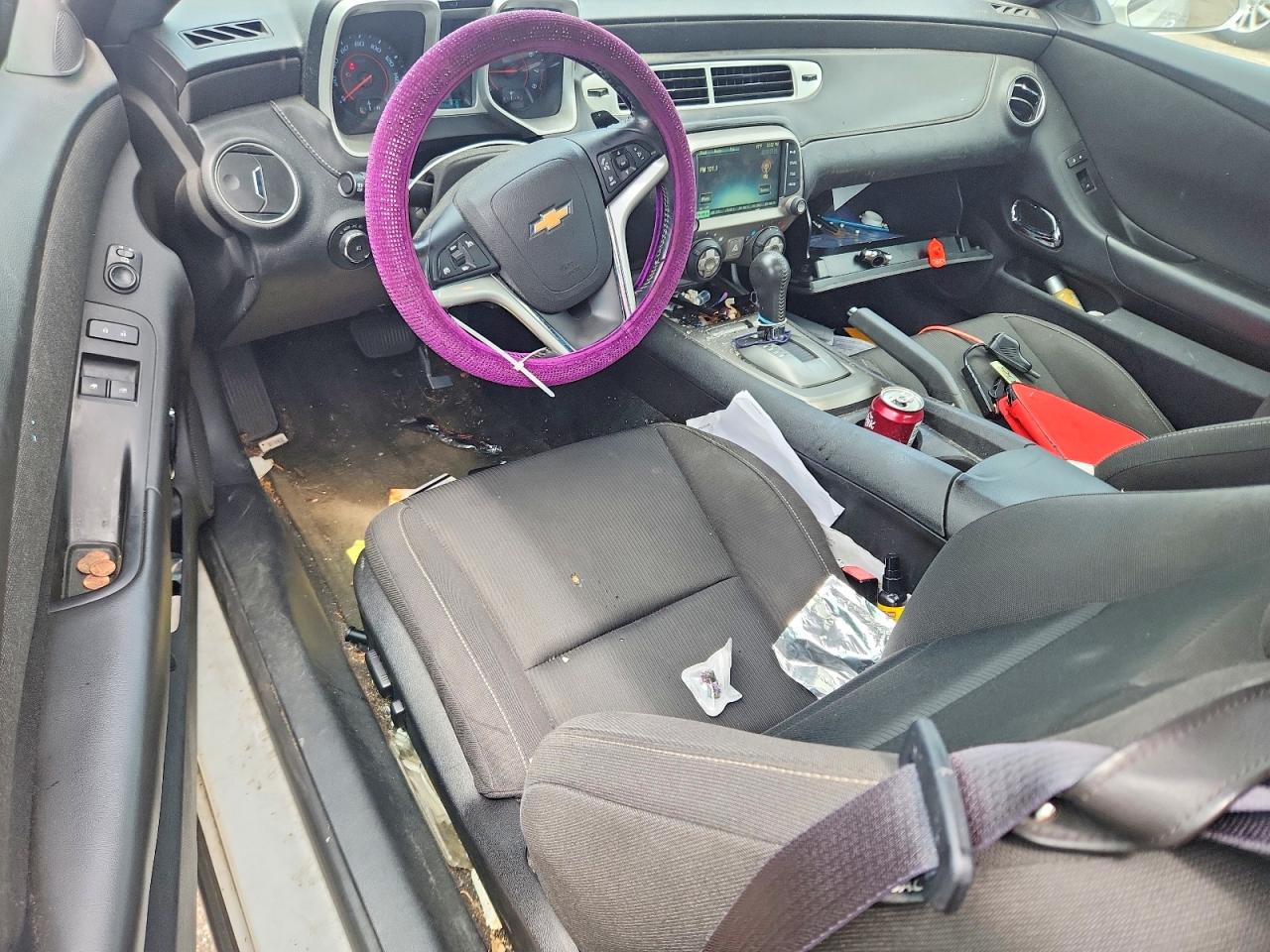 2015 Chevrolet Camaro Lt White vin: 2G1FD1E3XF9274384