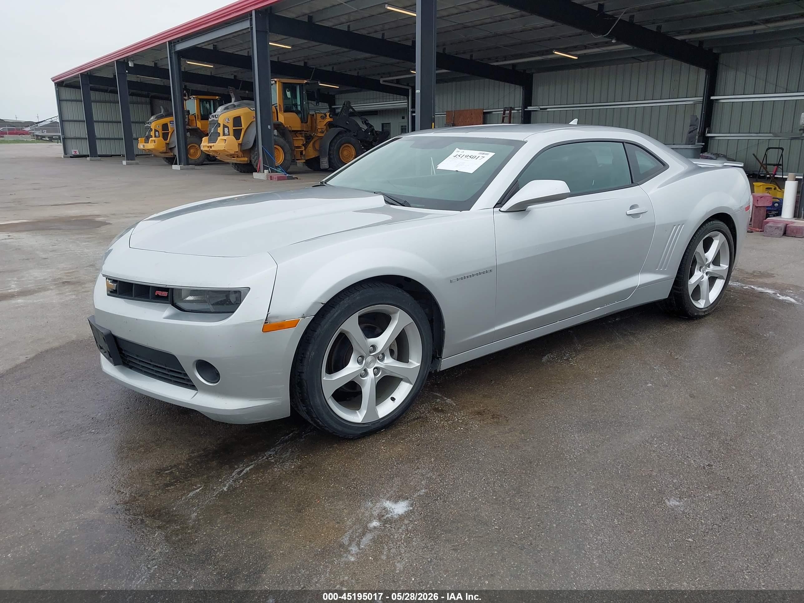 2015 Chevrolet Camaro 1lt Silver vin: 2G1FD1E3XF9305293
