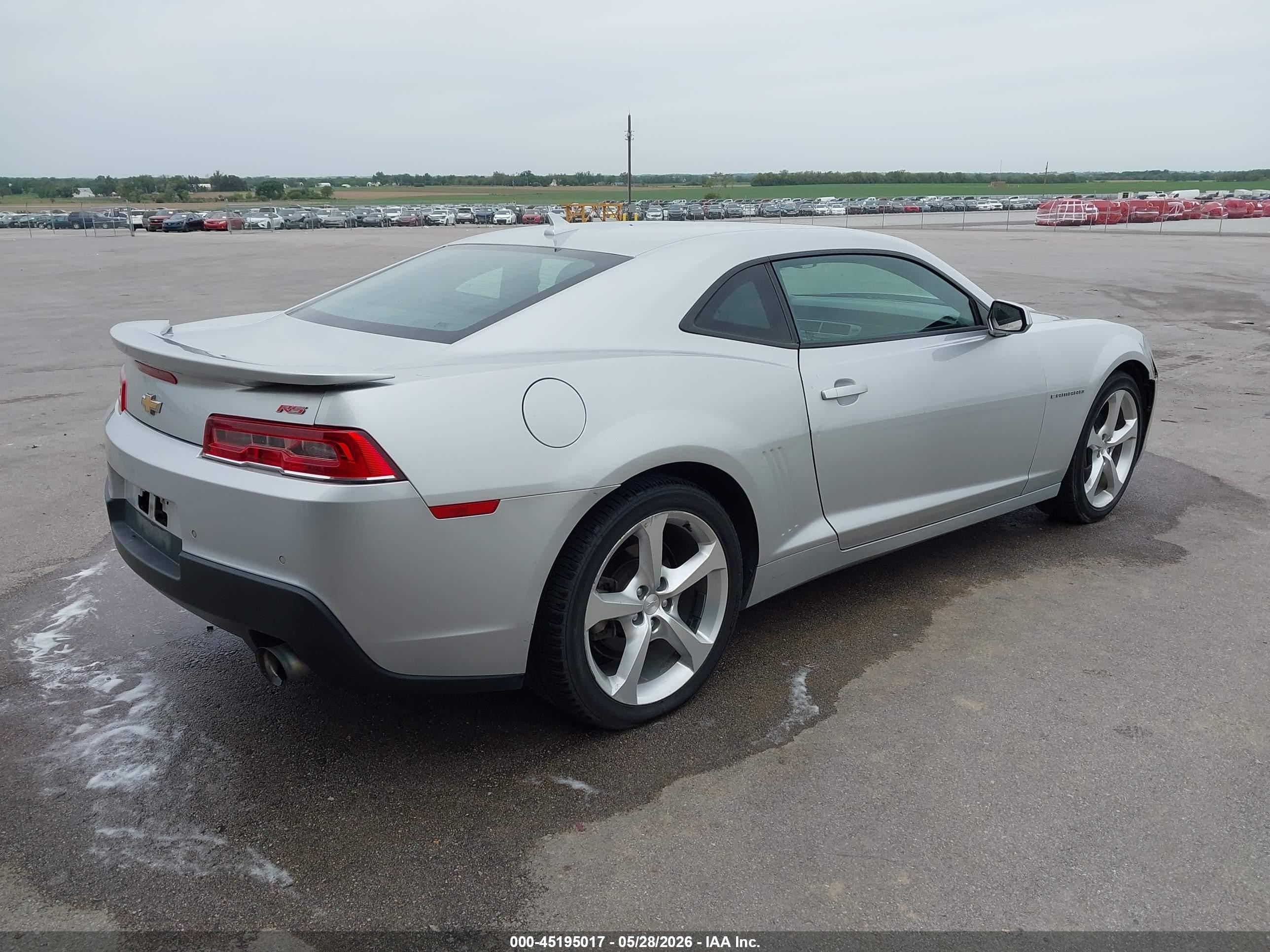 2015 Chevrolet Camaro 1lt Silver vin: 2G1FD1E3XF9305293