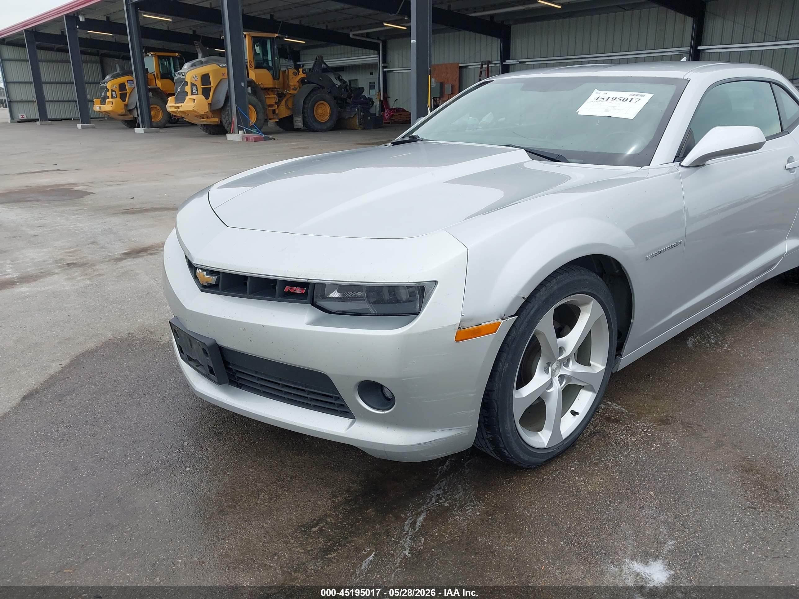 2015 Chevrolet Camaro 1lt Silver vin: 2G1FD1E3XF9305293