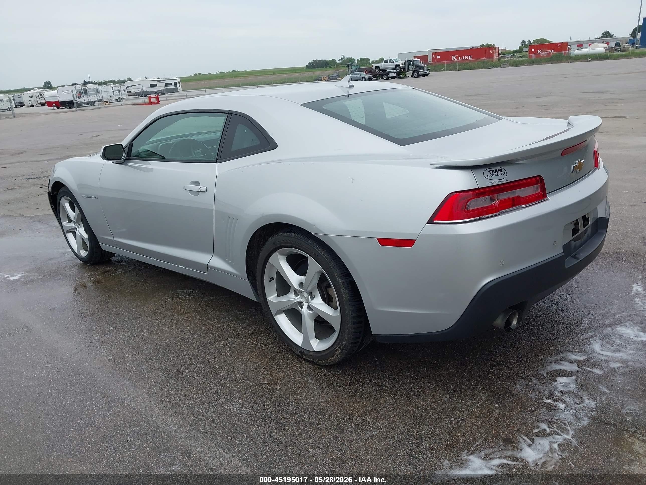 2015 Chevrolet Camaro 1lt Silver vin: 2G1FD1E3XF9305293